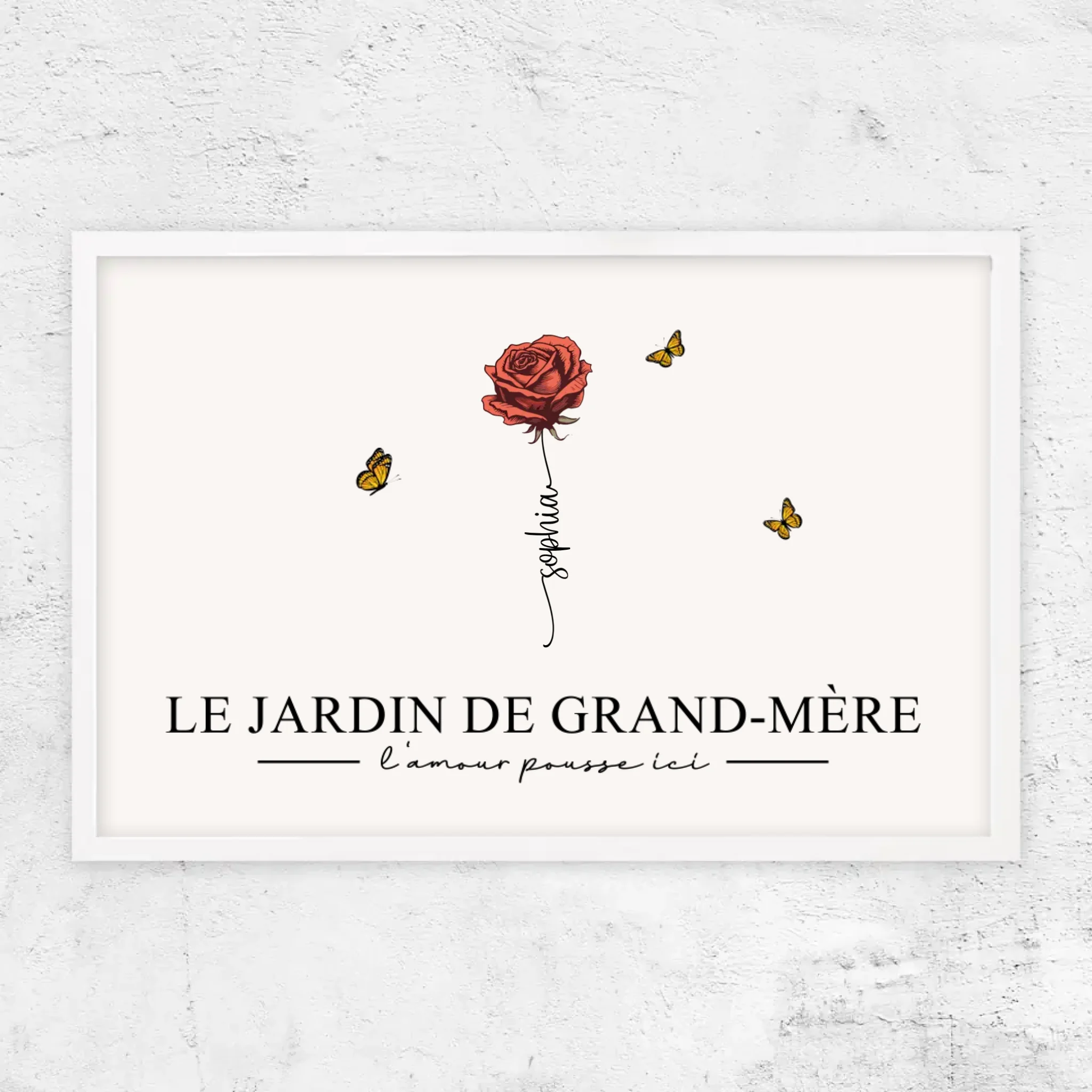 Poster personnalisé "Le jardin de grand-mère”