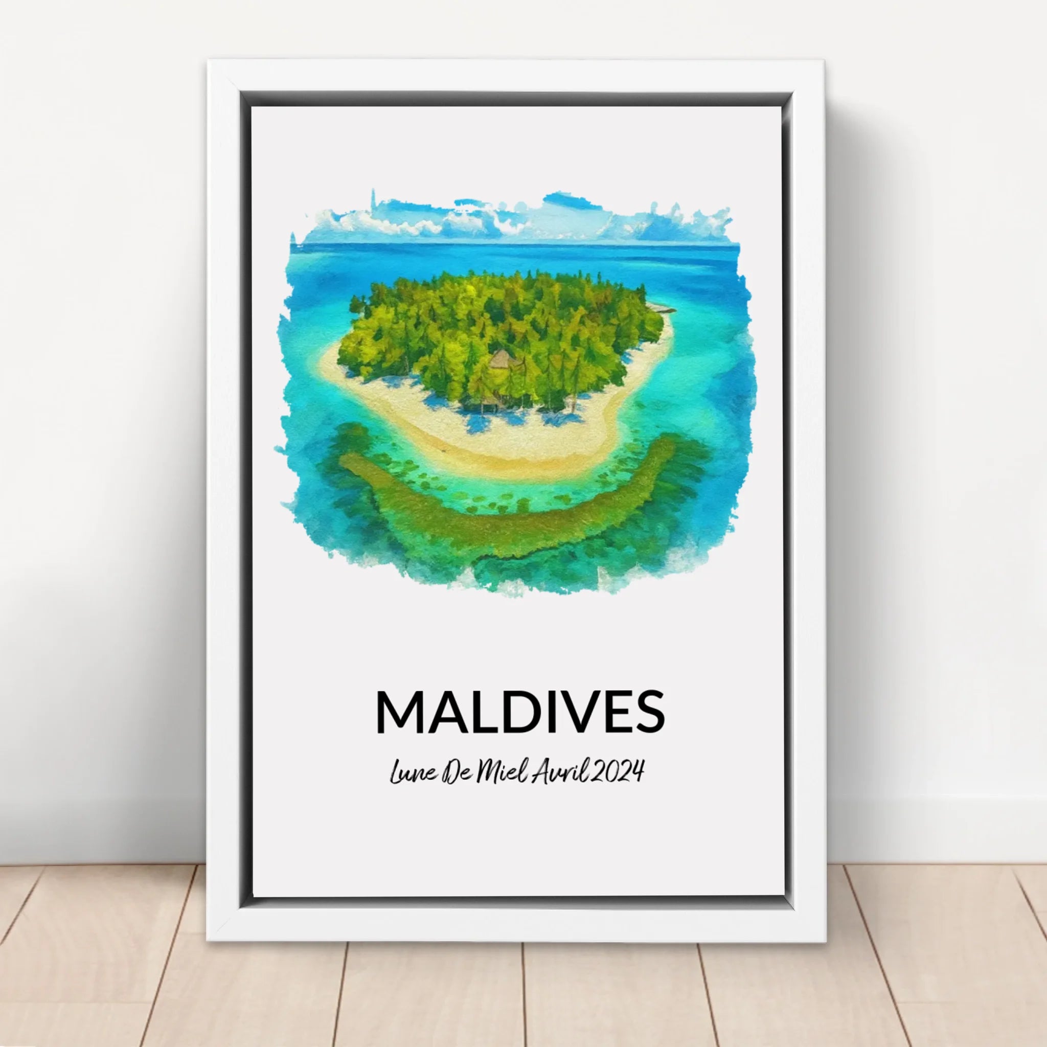 Toile personnalisée "Impression personnalisée pour les vacances"