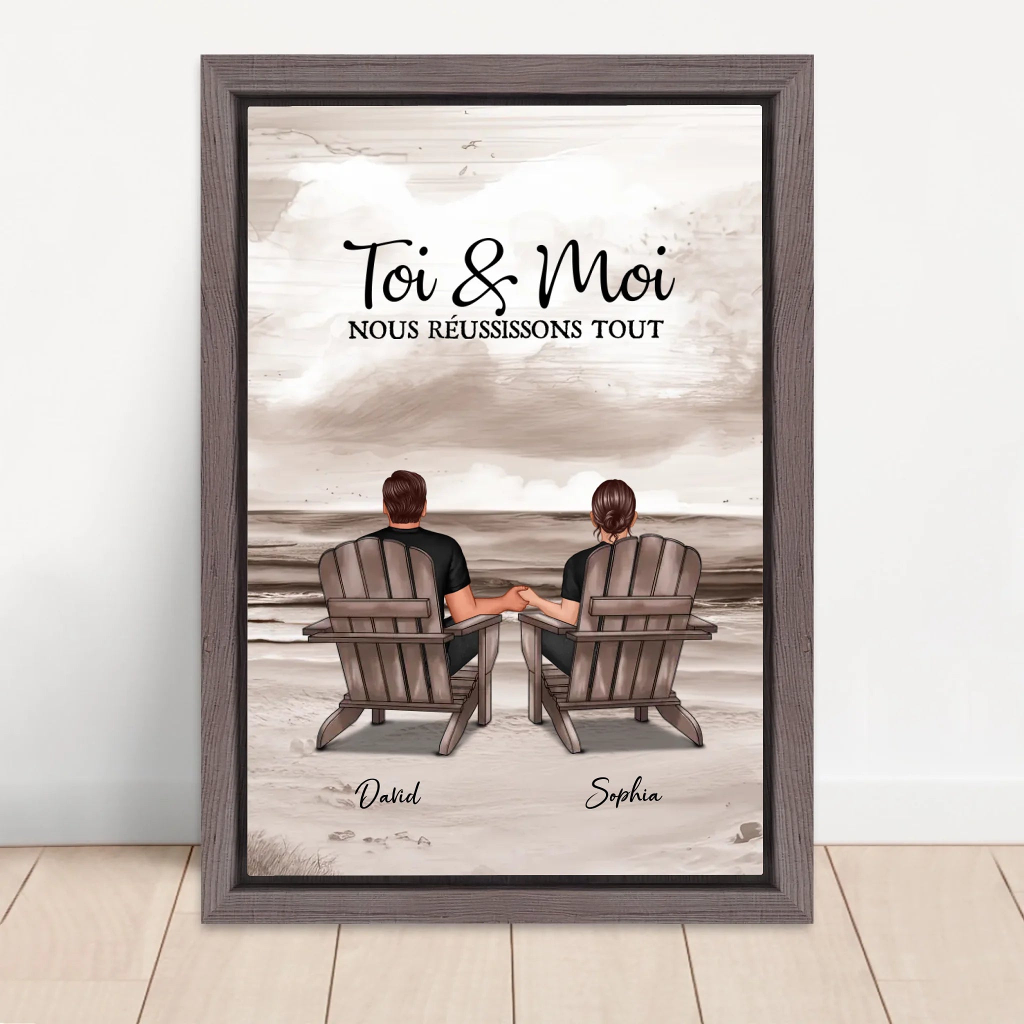 Vertical Framed  Canvas-Oak 2026