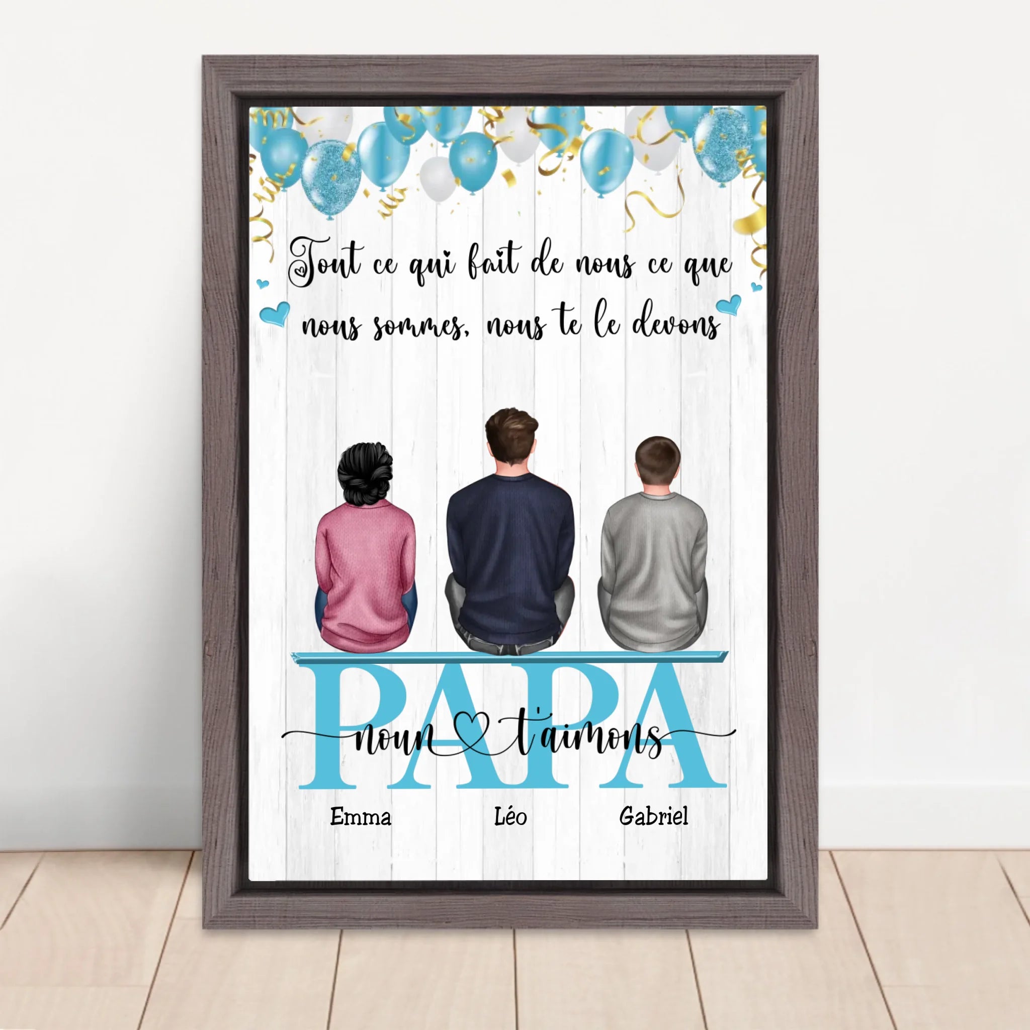 Vertical Framed  Canvas-Oak 2026