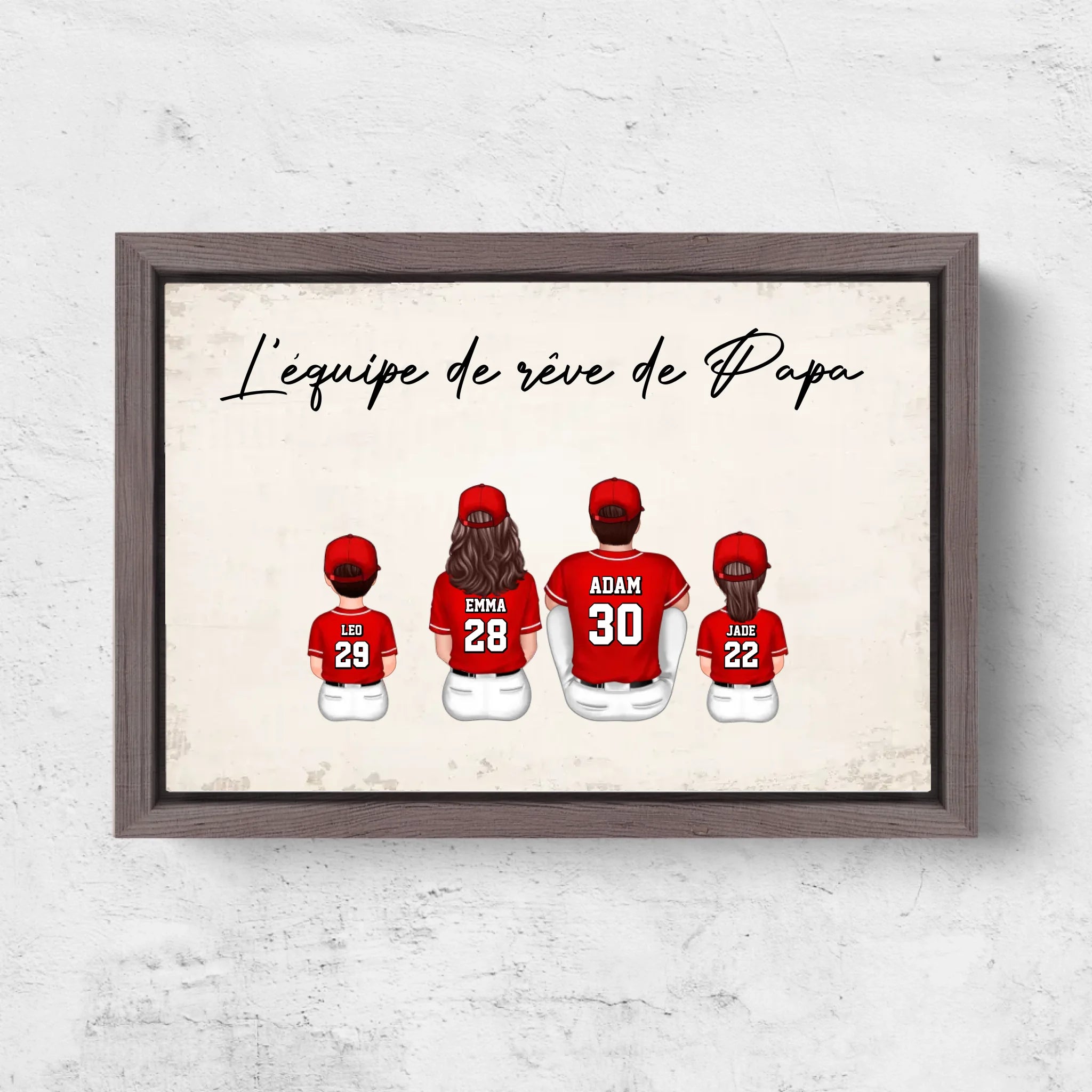 Horizontal Framd Canvas-Ovak