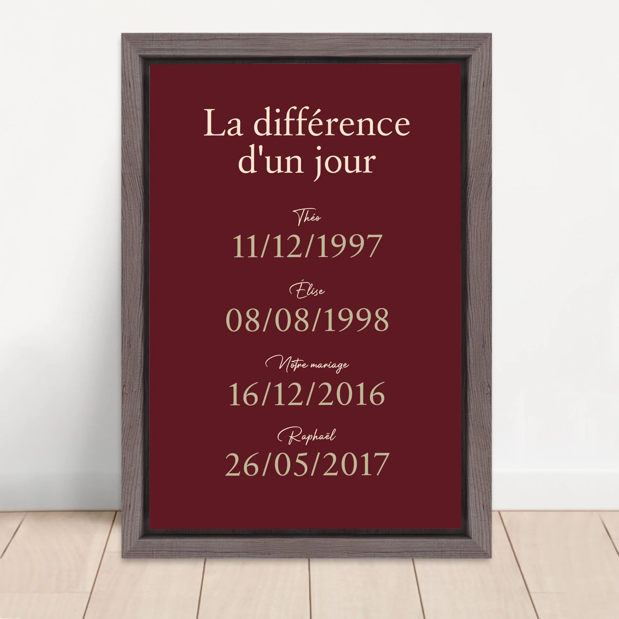 Vertical Framed  Canvas-Oak 2026