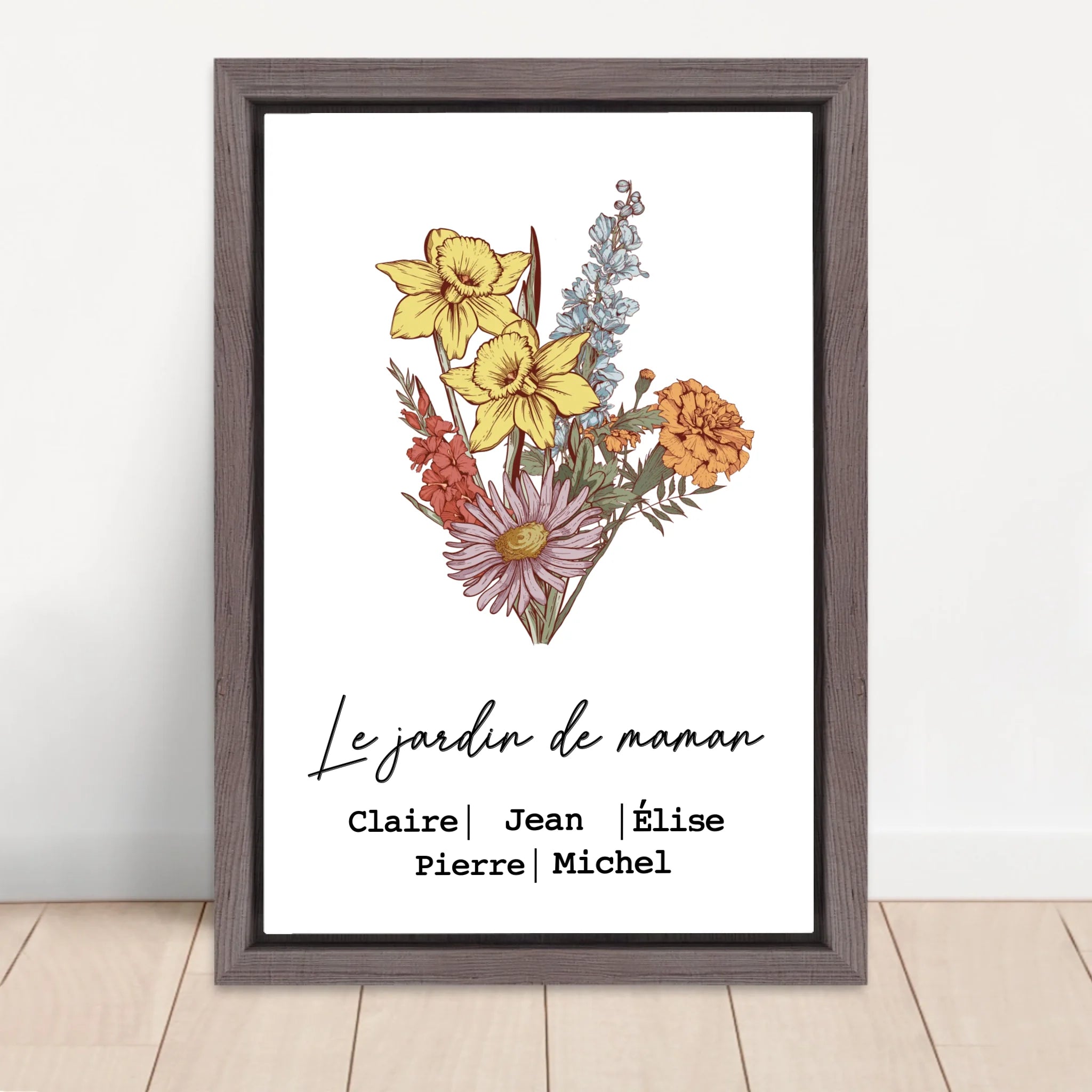 Vertical Framed  Canvas-Oak 2026