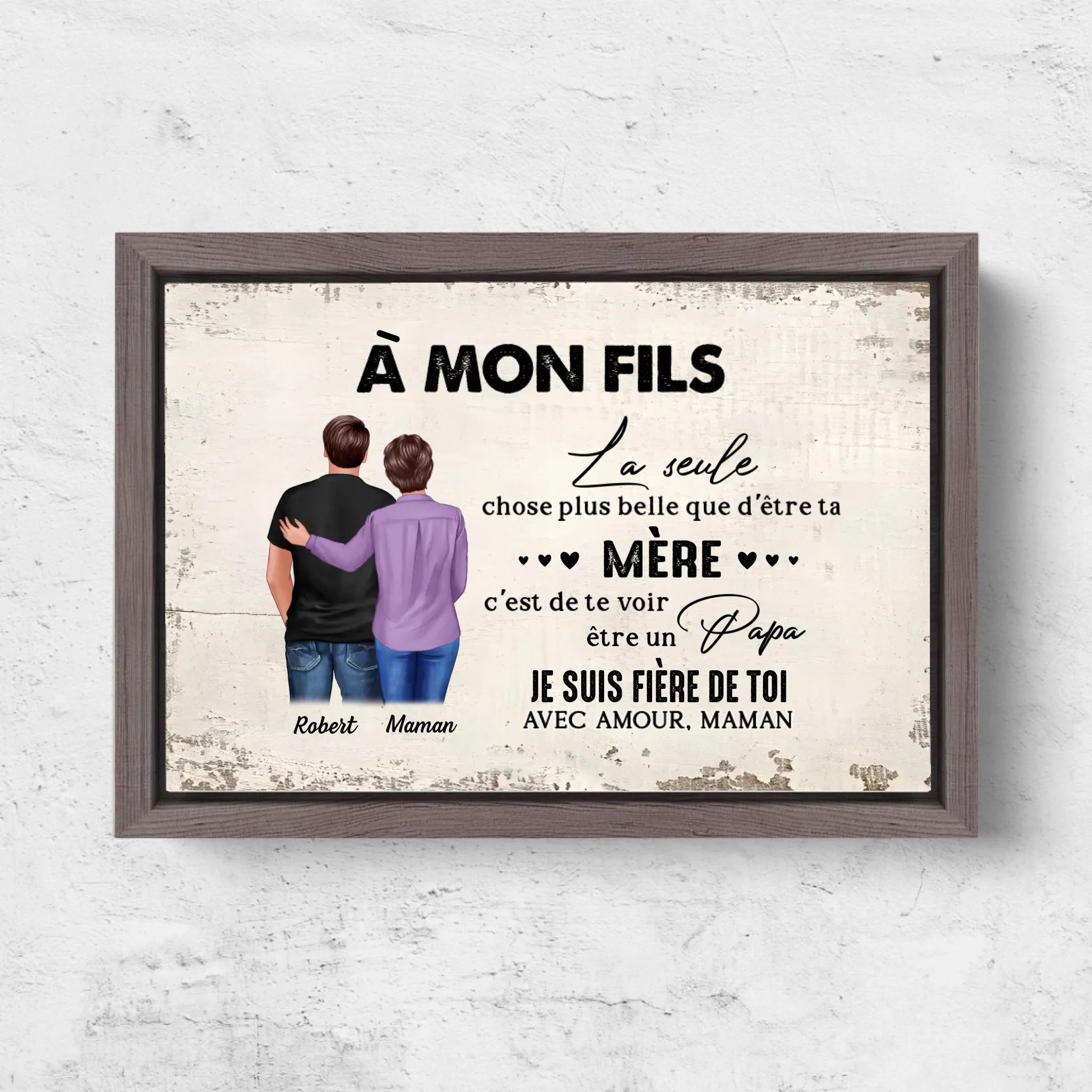 Horizontal Framd Canvas-Ovak