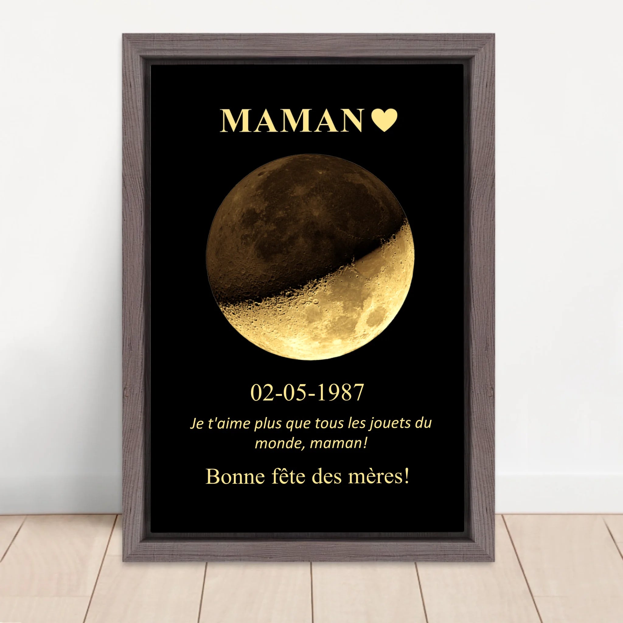 Vertical Framed  Canvas-Oak 2026