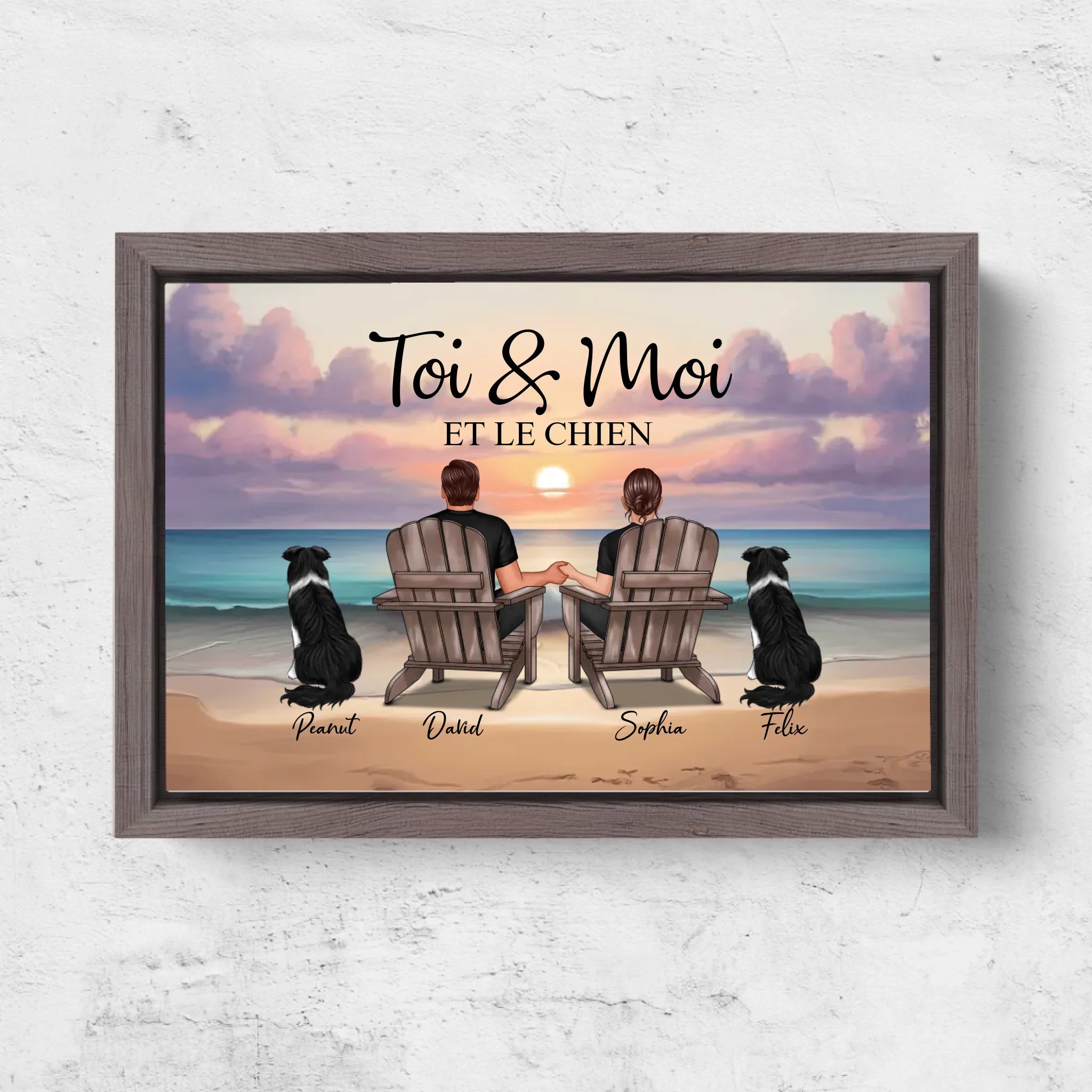 Horizontal Framd Canvas-Ovak