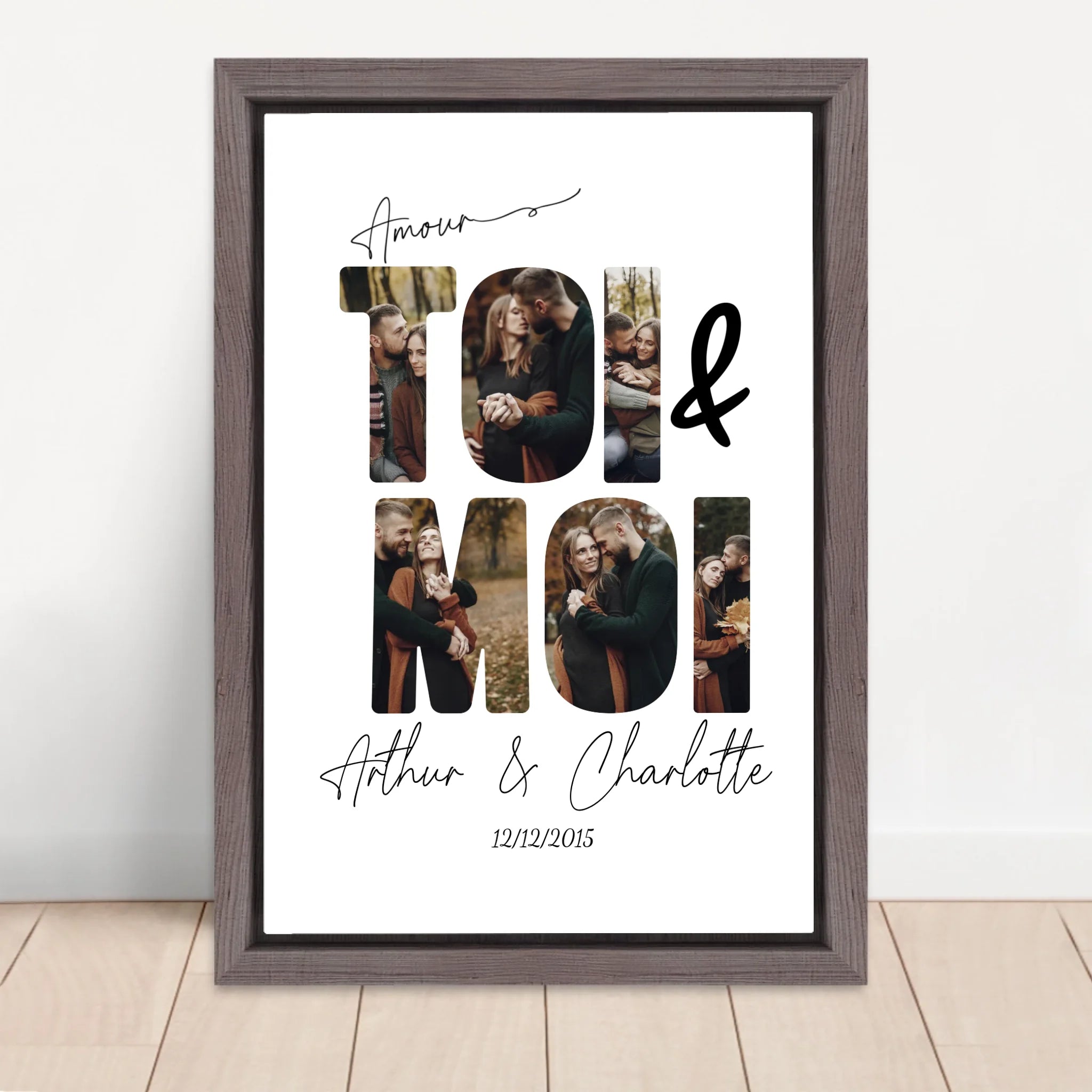 Vertical Framed  Canvas-Oak 2026