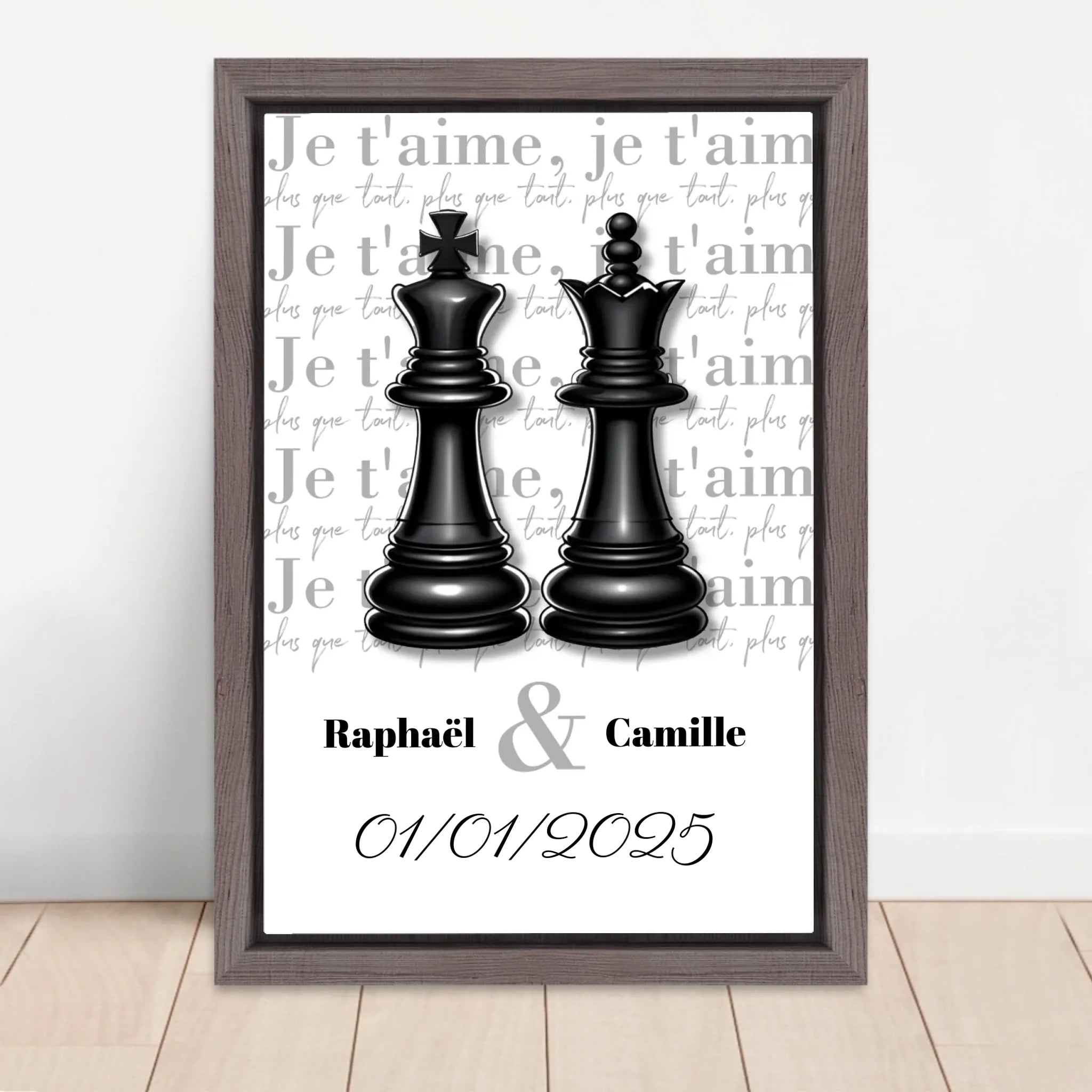 Vertical Framed  Canvas-Oak 2026