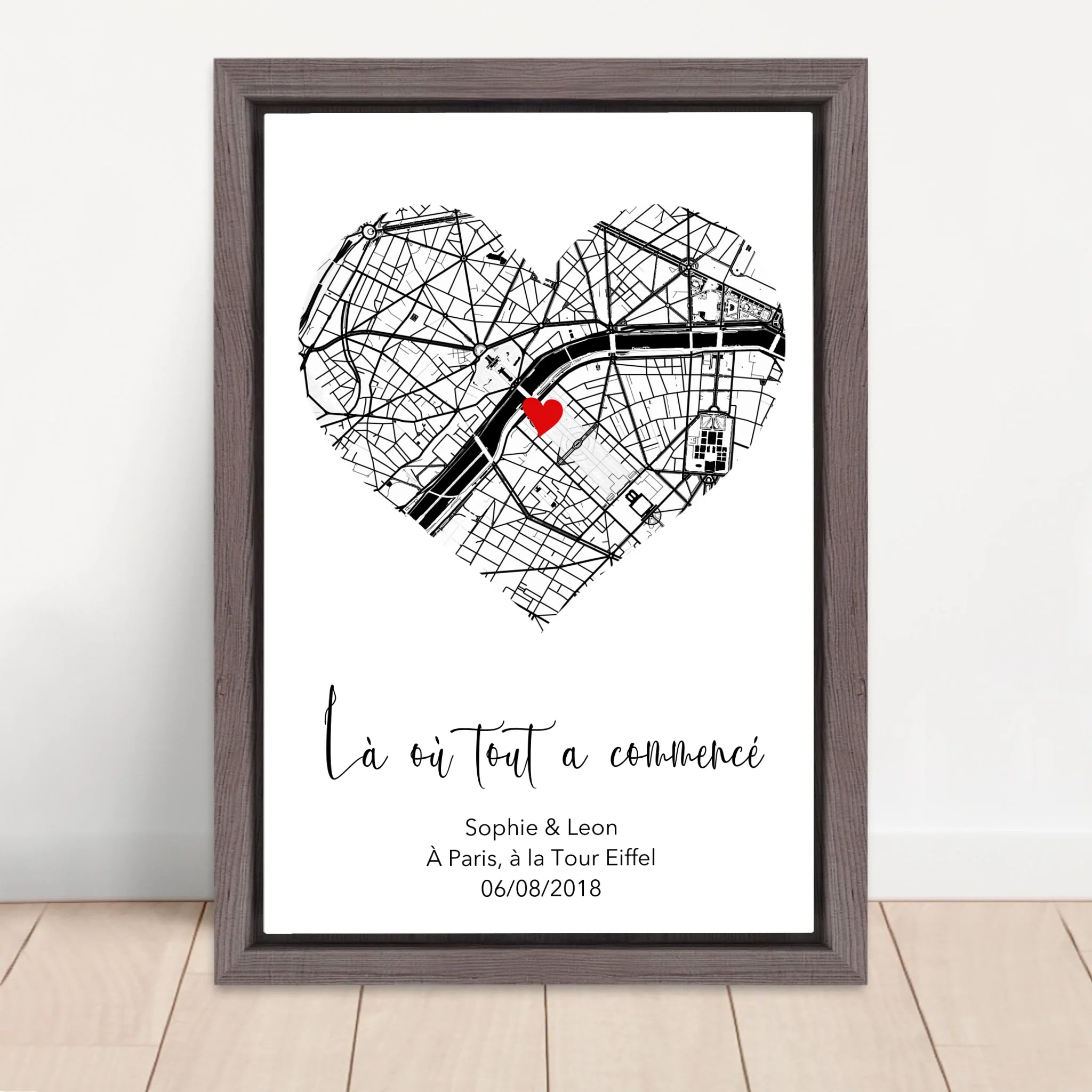 Vertical Framed  Canvas-Oak 2026