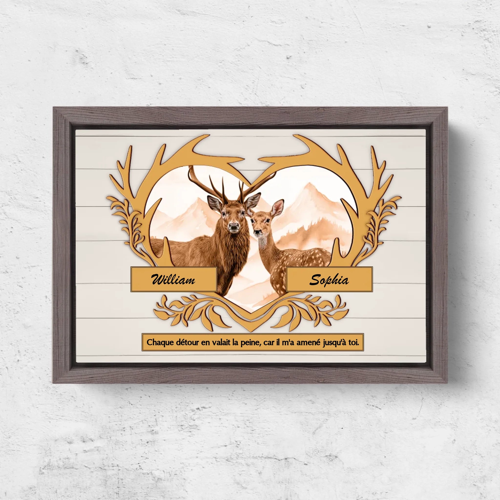 Horizontal Framd Canvas-Ovak