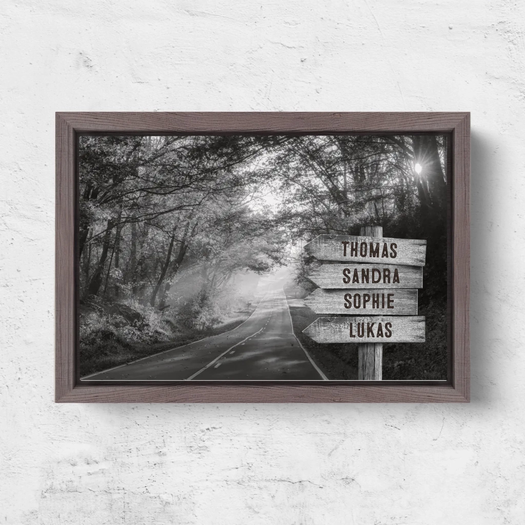 Horizontal Framd Canvas-Ovak