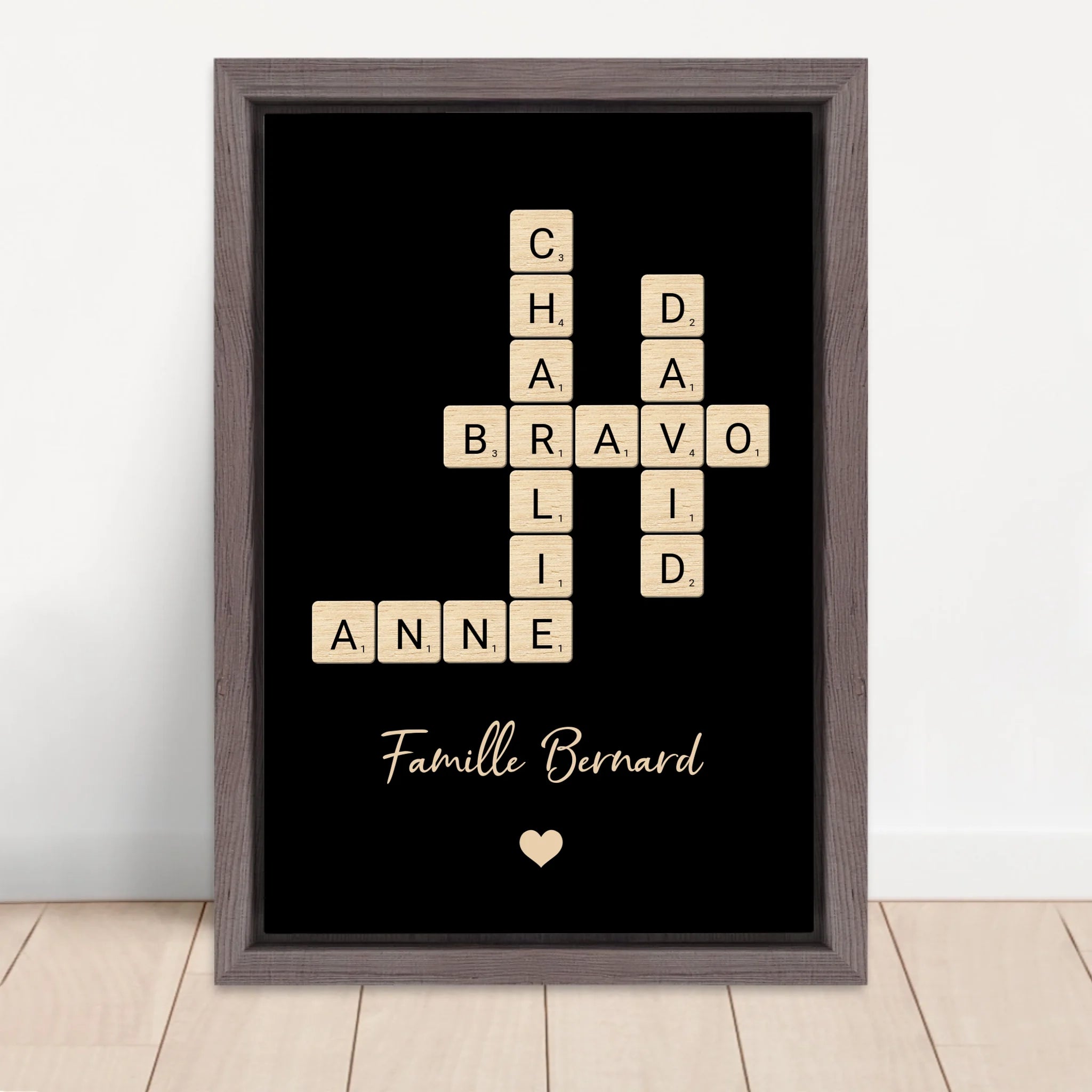 Vertical Framed  Canvas-Oak 2026