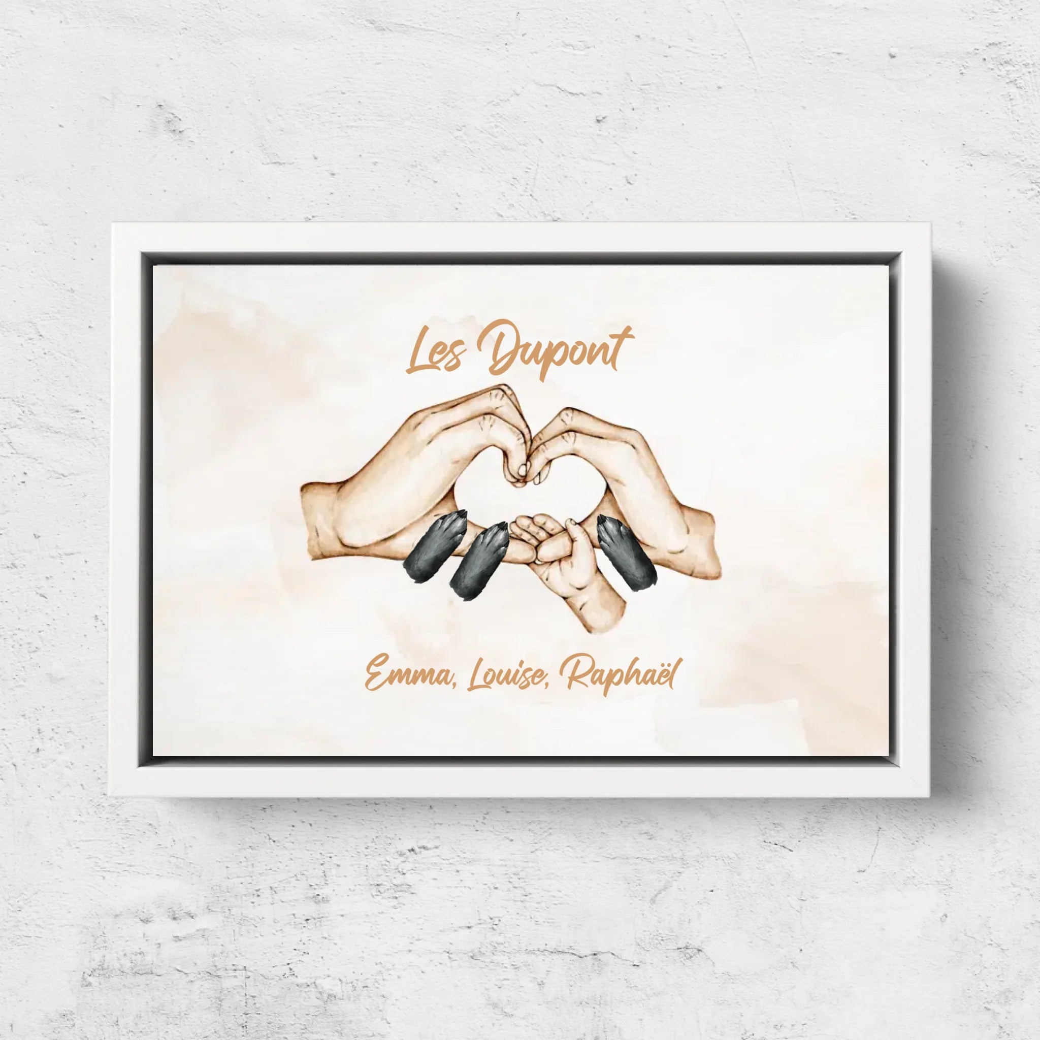 Toile personnalisée “Bonheur en famille”