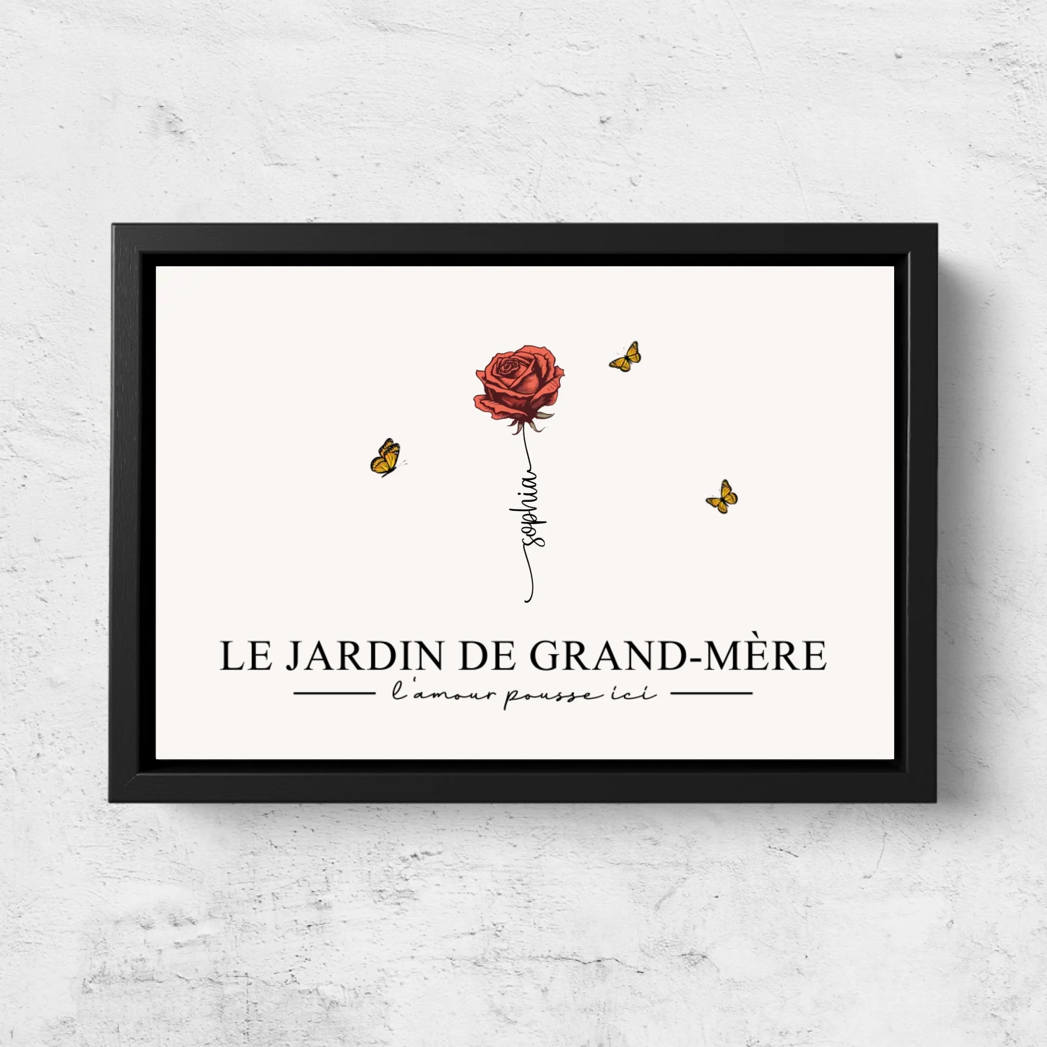 Toile personnalisée "Le jardin de grand-mère”