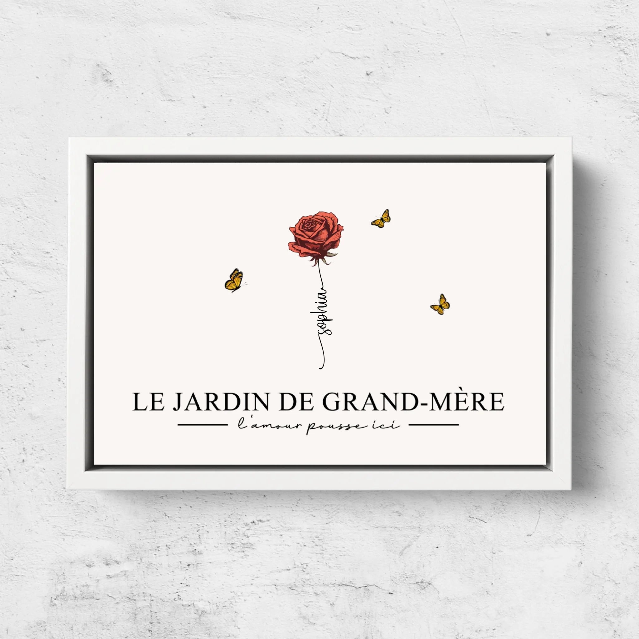 Toile personnalisée "Le jardin de grand-mère”