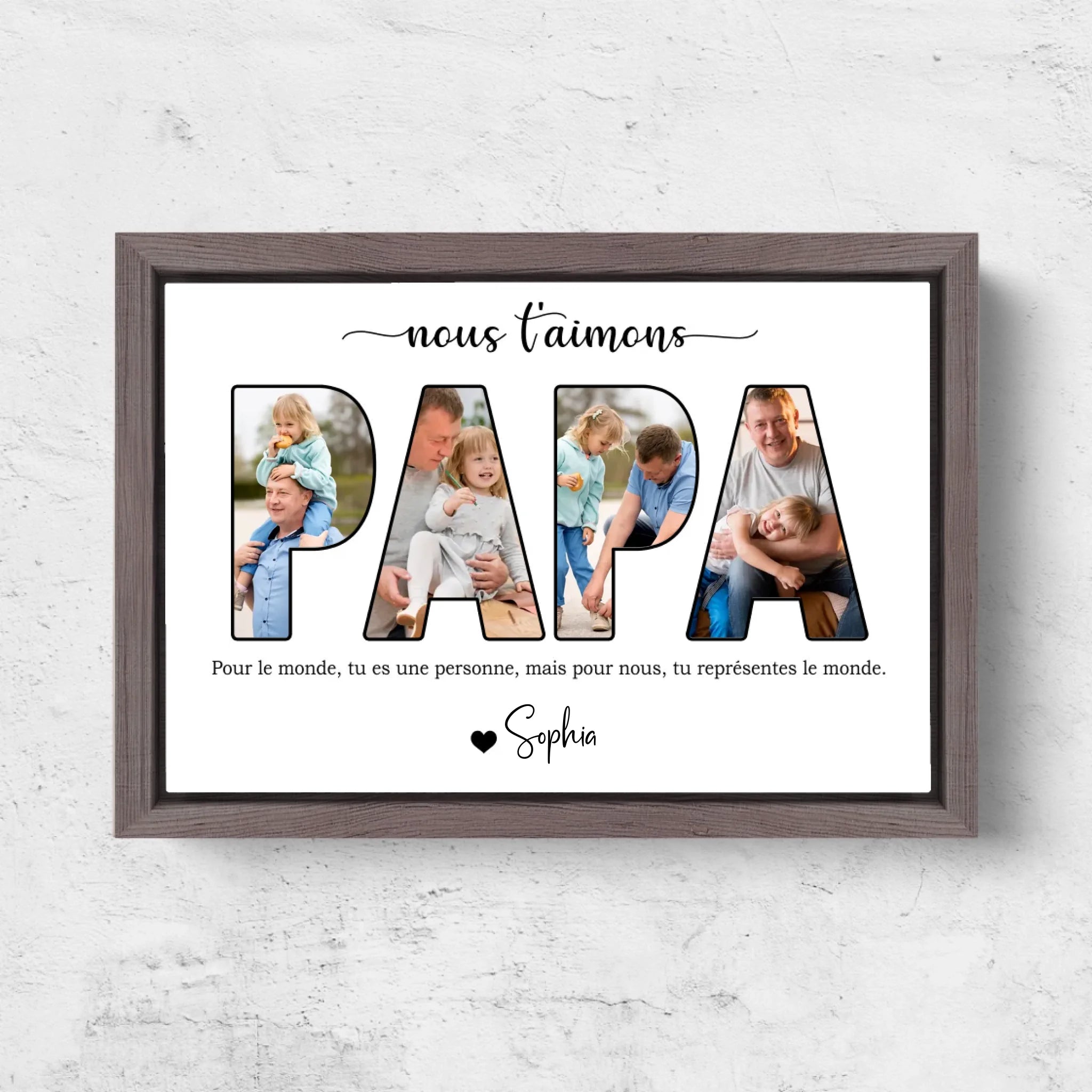 Horizontal Framd Canvas-Ovak