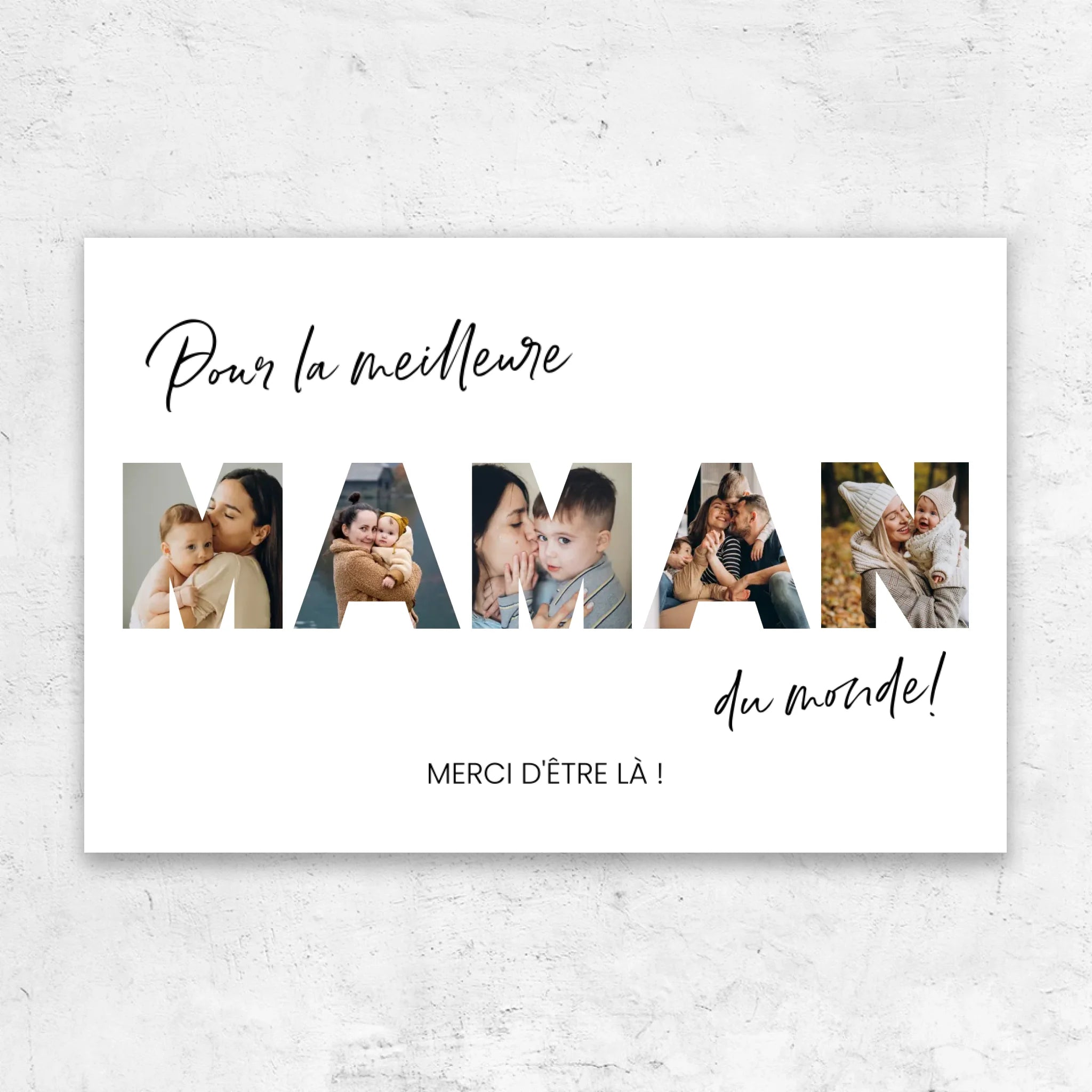 Toile personnalisée " Pour la meilleure maman du monde"