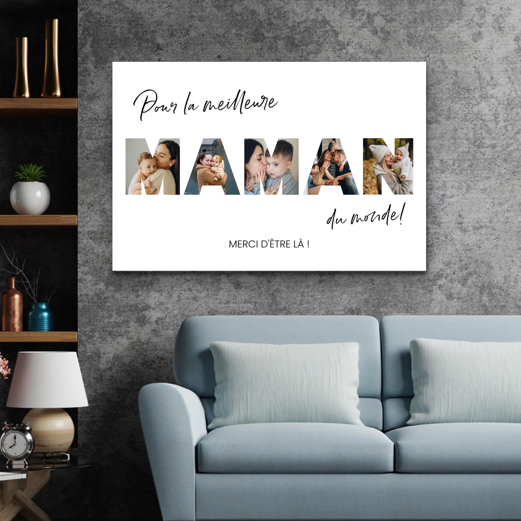 Toile personnalisée " Pour la meilleure maman du monde"