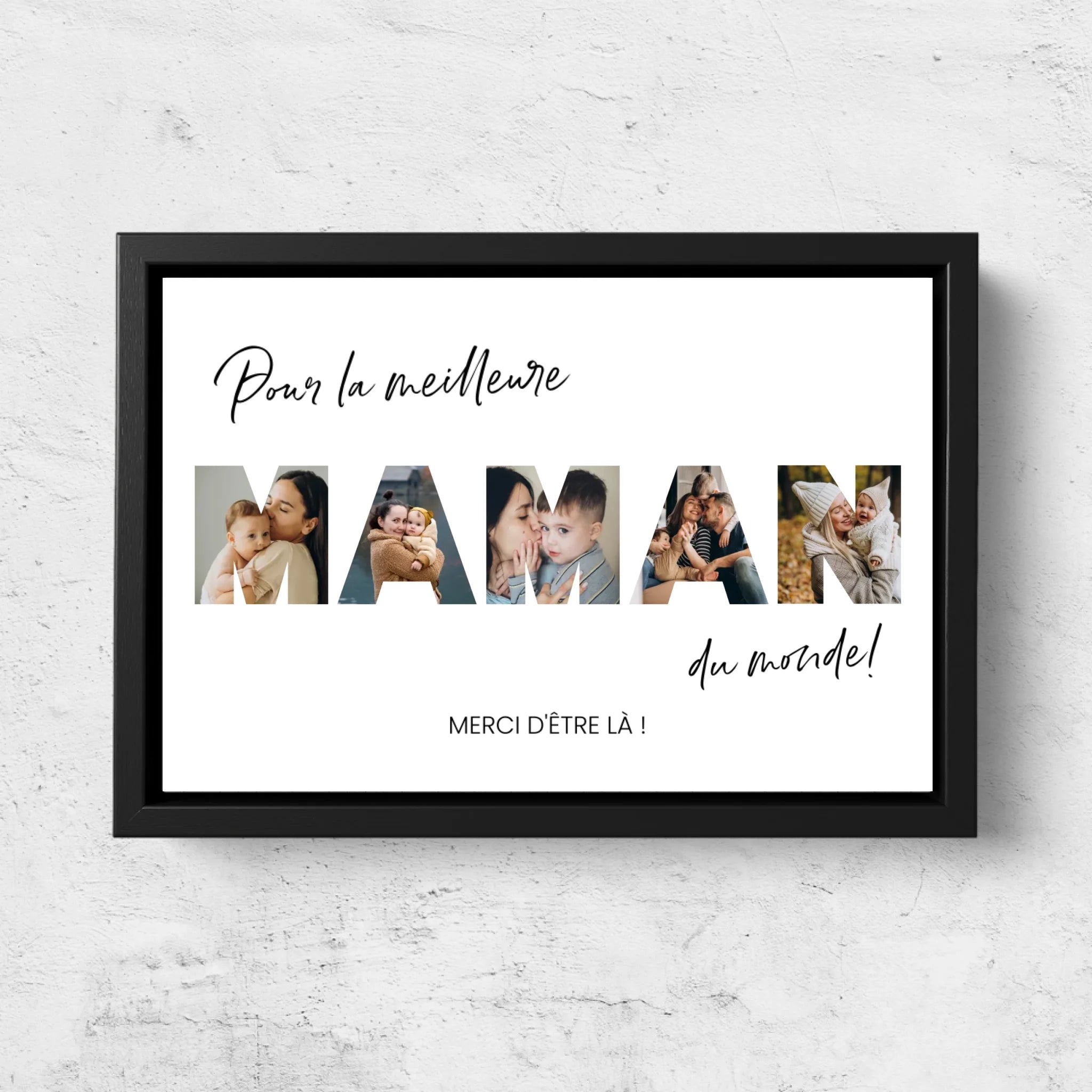 Toile personnalisée " Pour la meilleure maman du monde"
