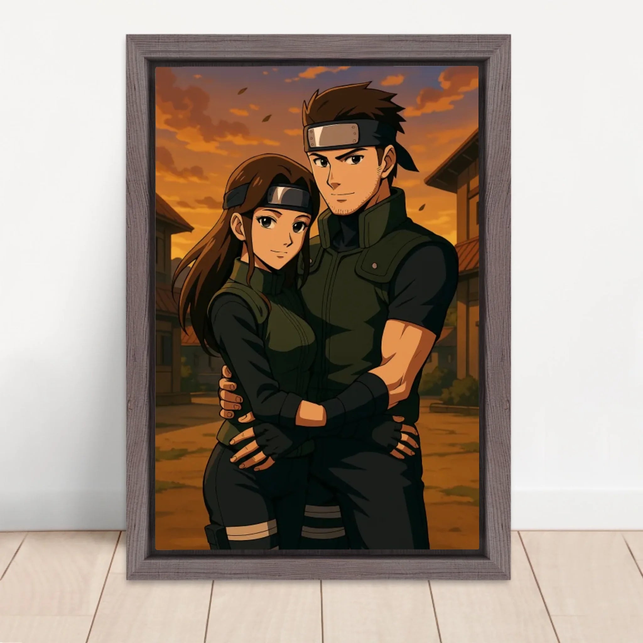 Vertical Framed  Canvas-Oak 2026