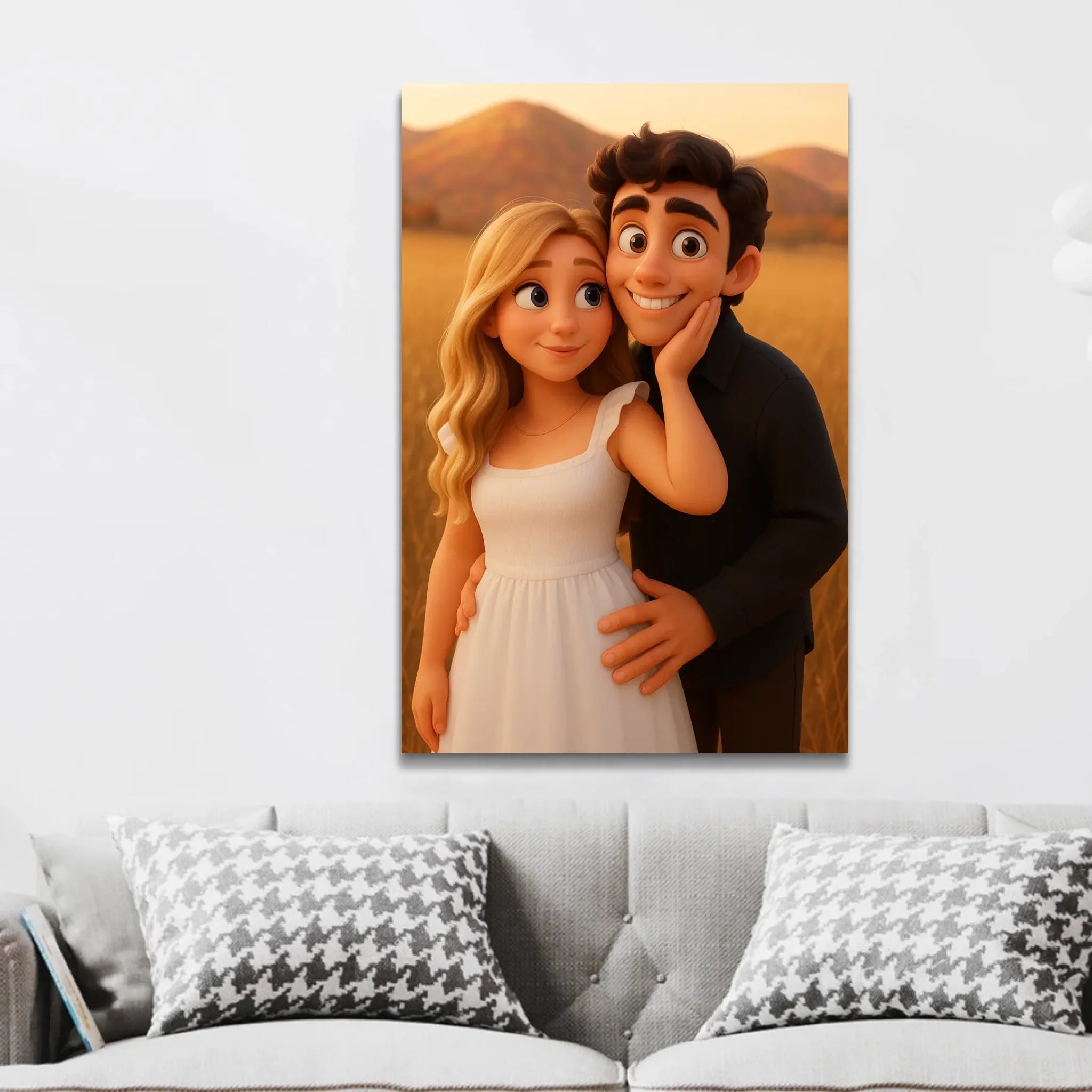 Toile personnalisée – Portrait animé