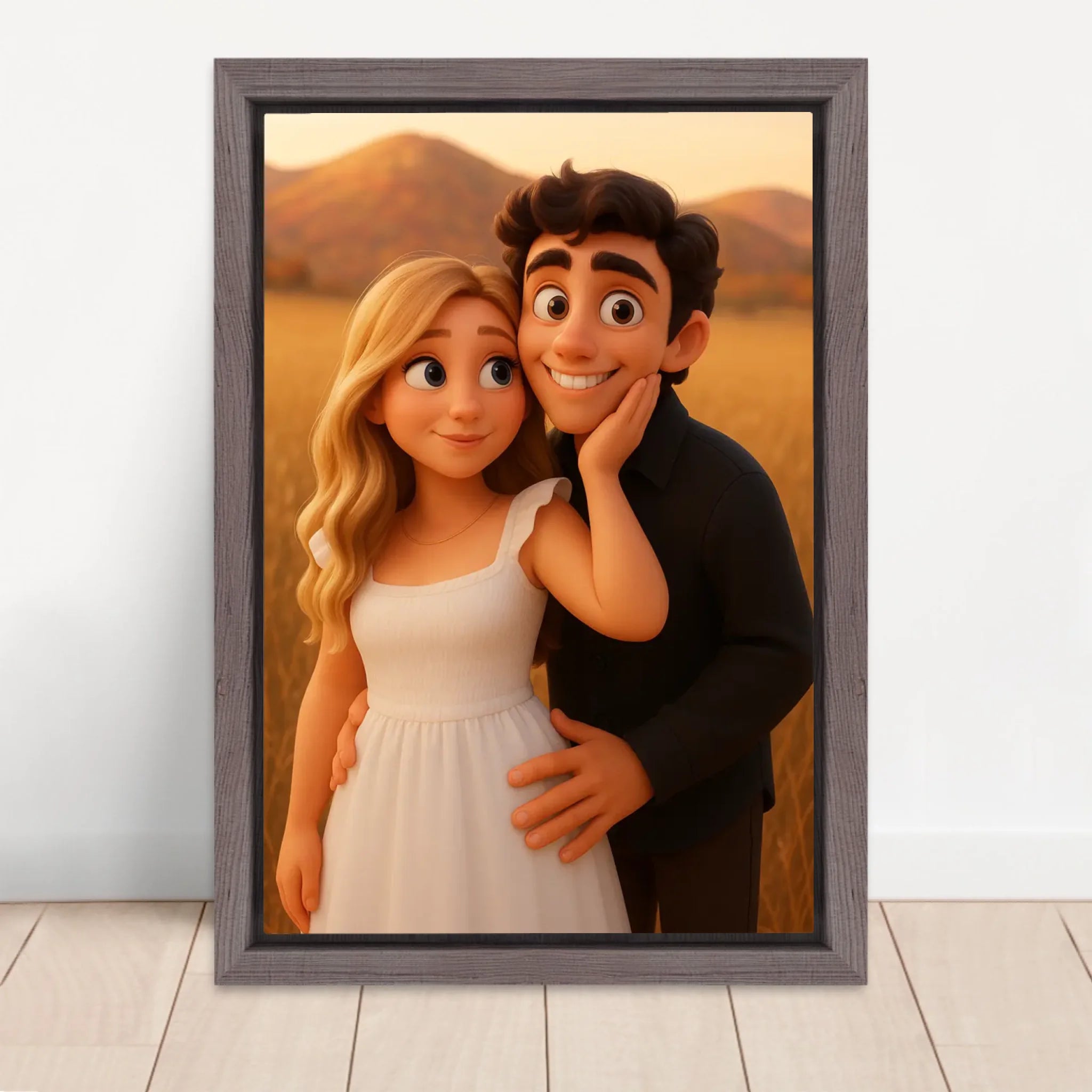 Vertical Framed  Canvas-Oak 2026