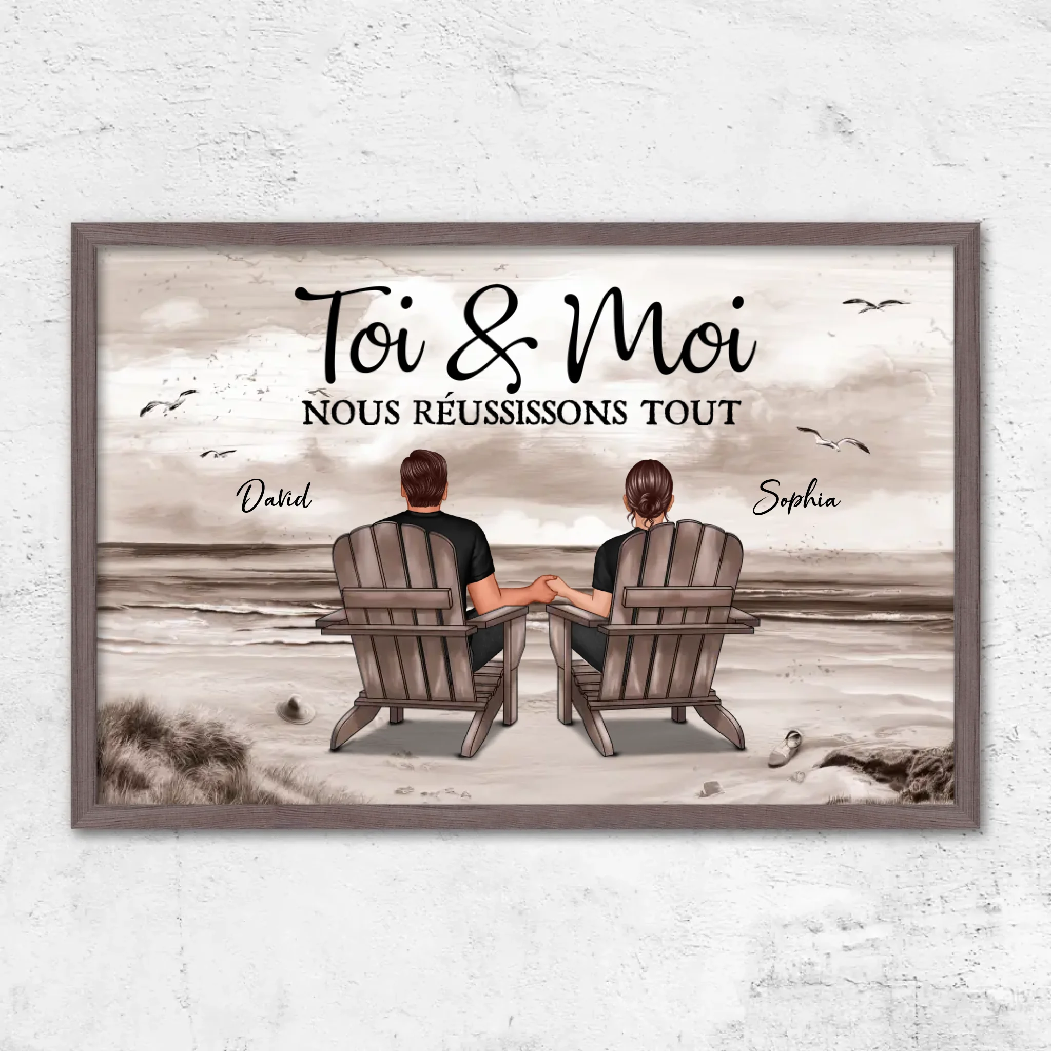 Poster personnalisé “Toi et moi, on peut tout faire”