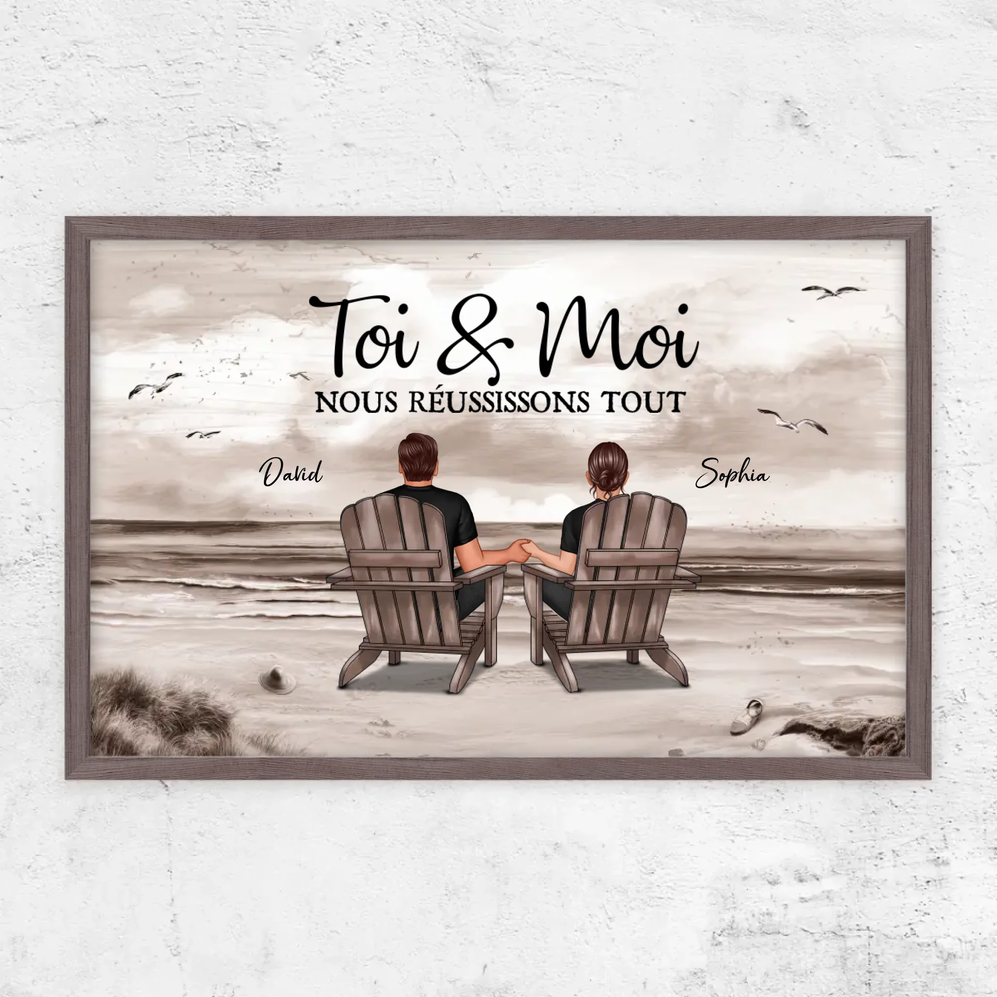 Poster personnalisé “Toi et moi, on peut tout faire”