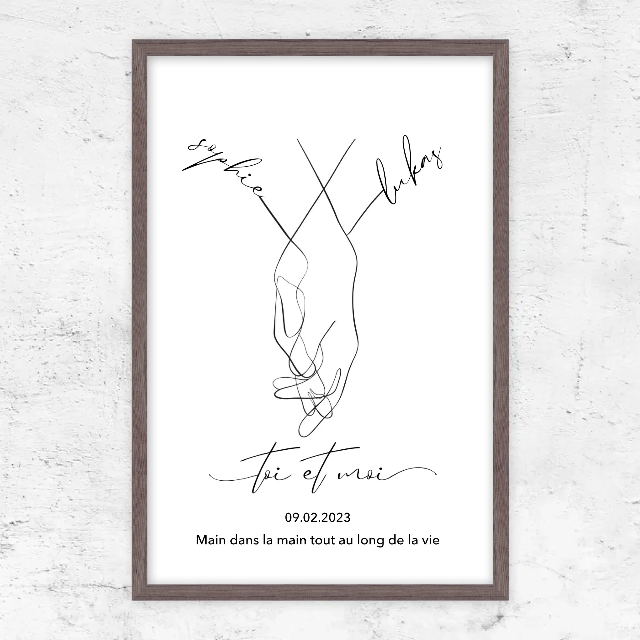 Poster personnalisé “Toi et moi”
