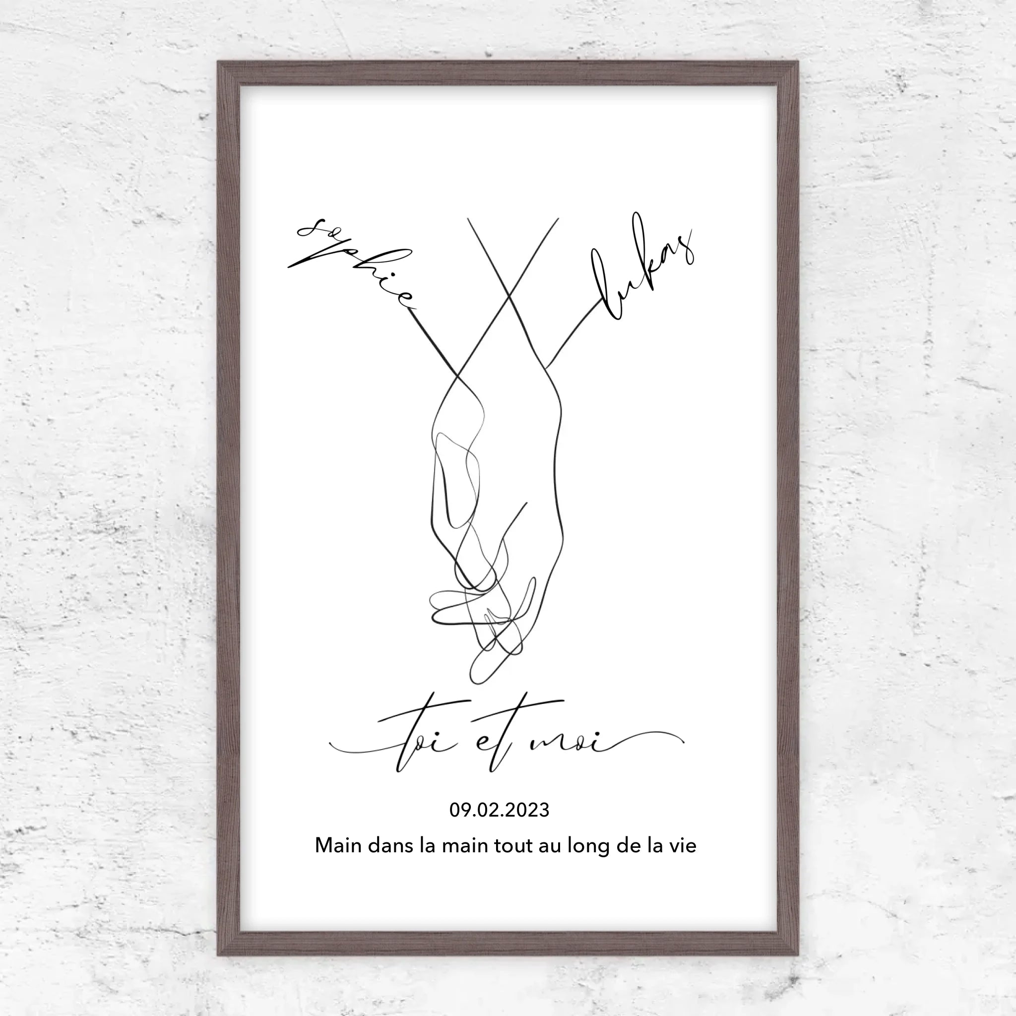 Poster personnalisé “Toi et moi”