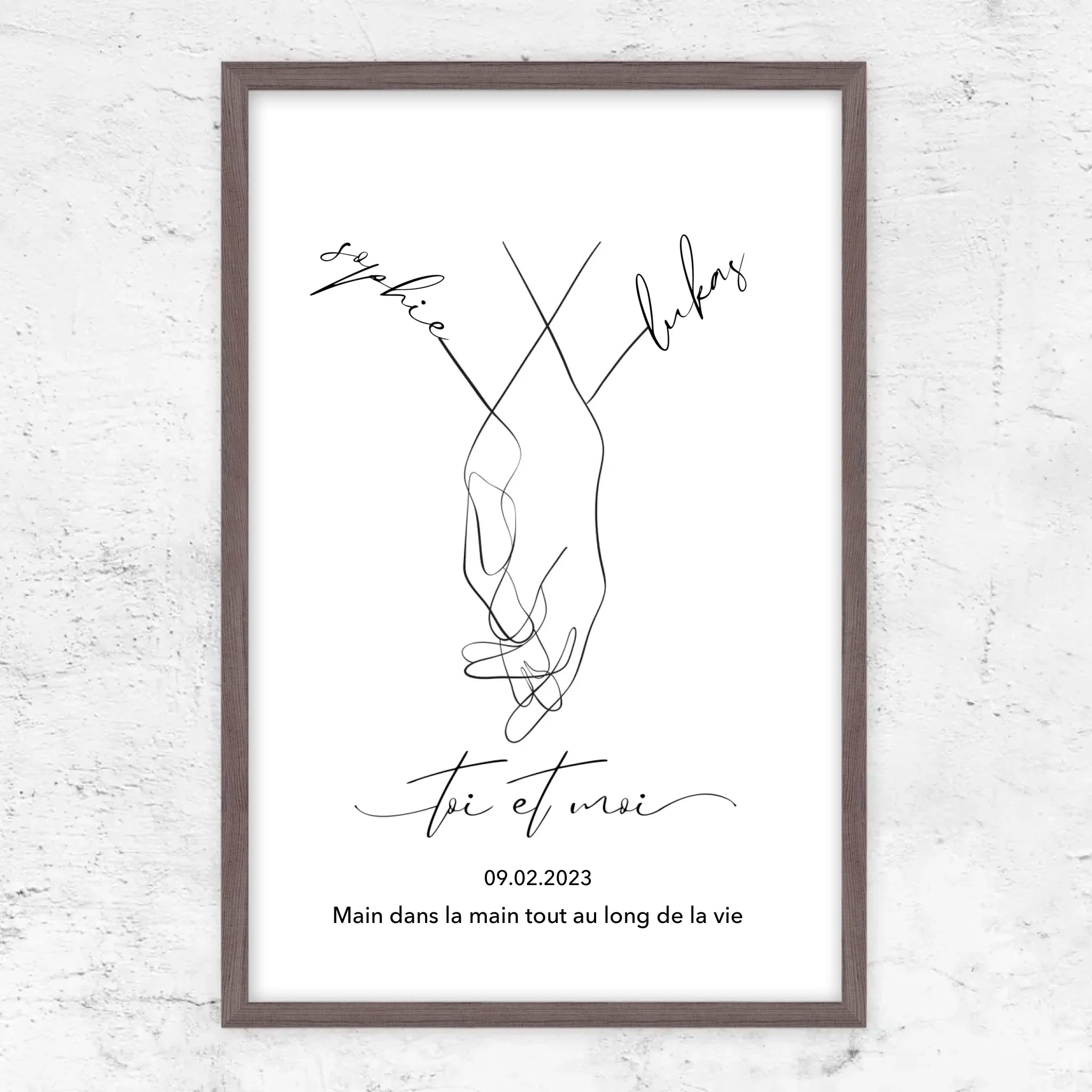 Poster personnalisé “Toi et moi”