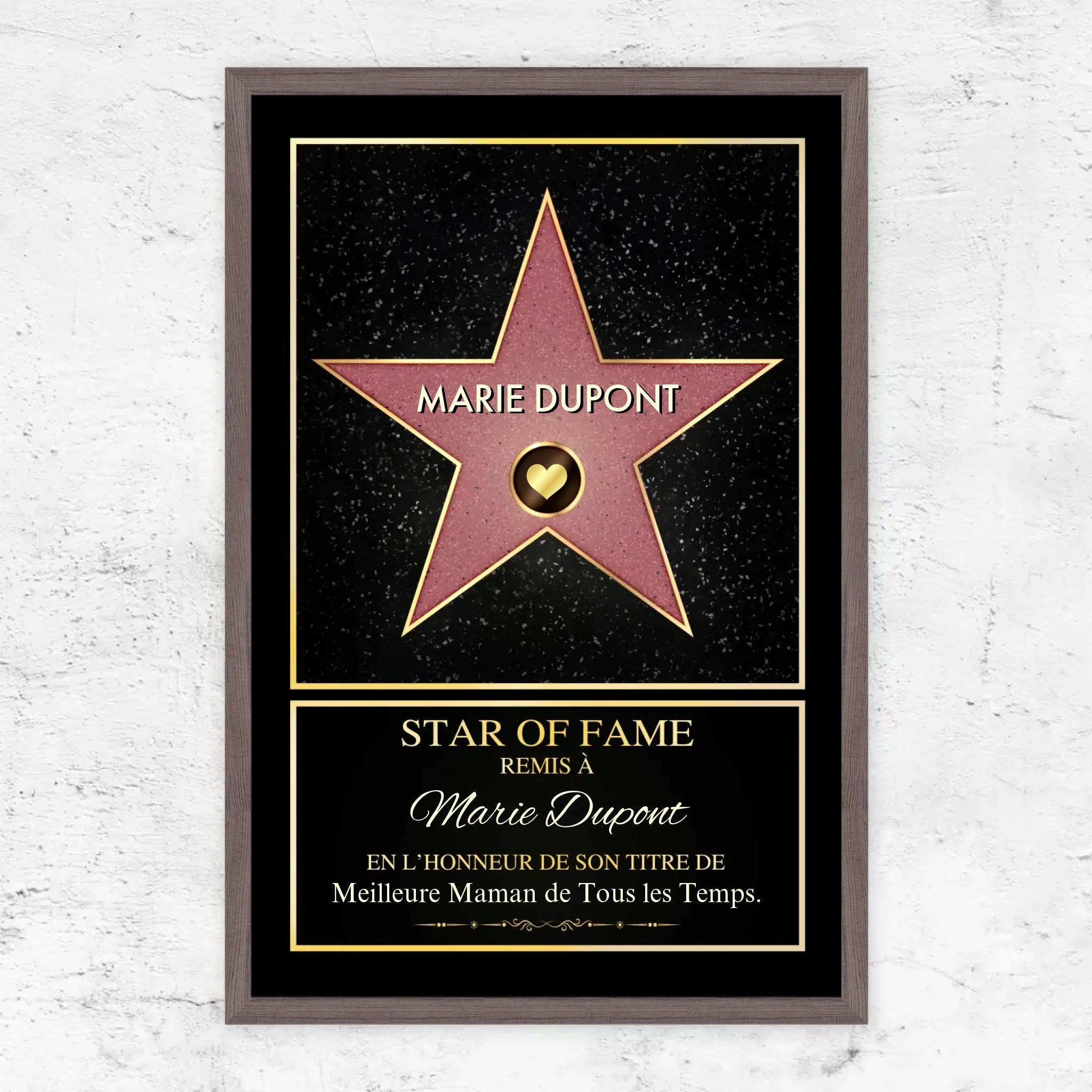 Poster personnalisé "Star of Fame"