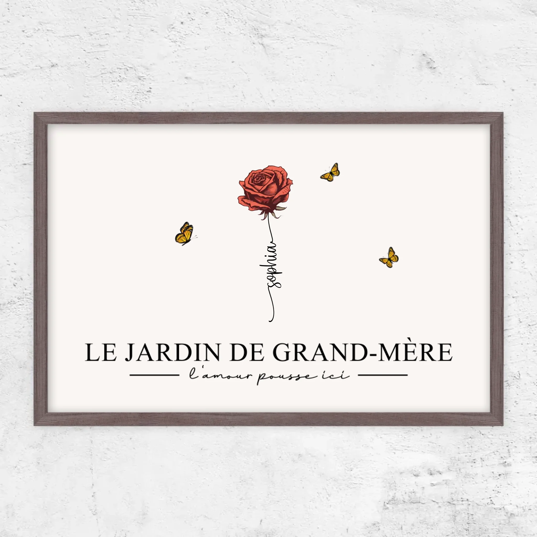 Poster personnalisé "Le jardin de grand-mère”