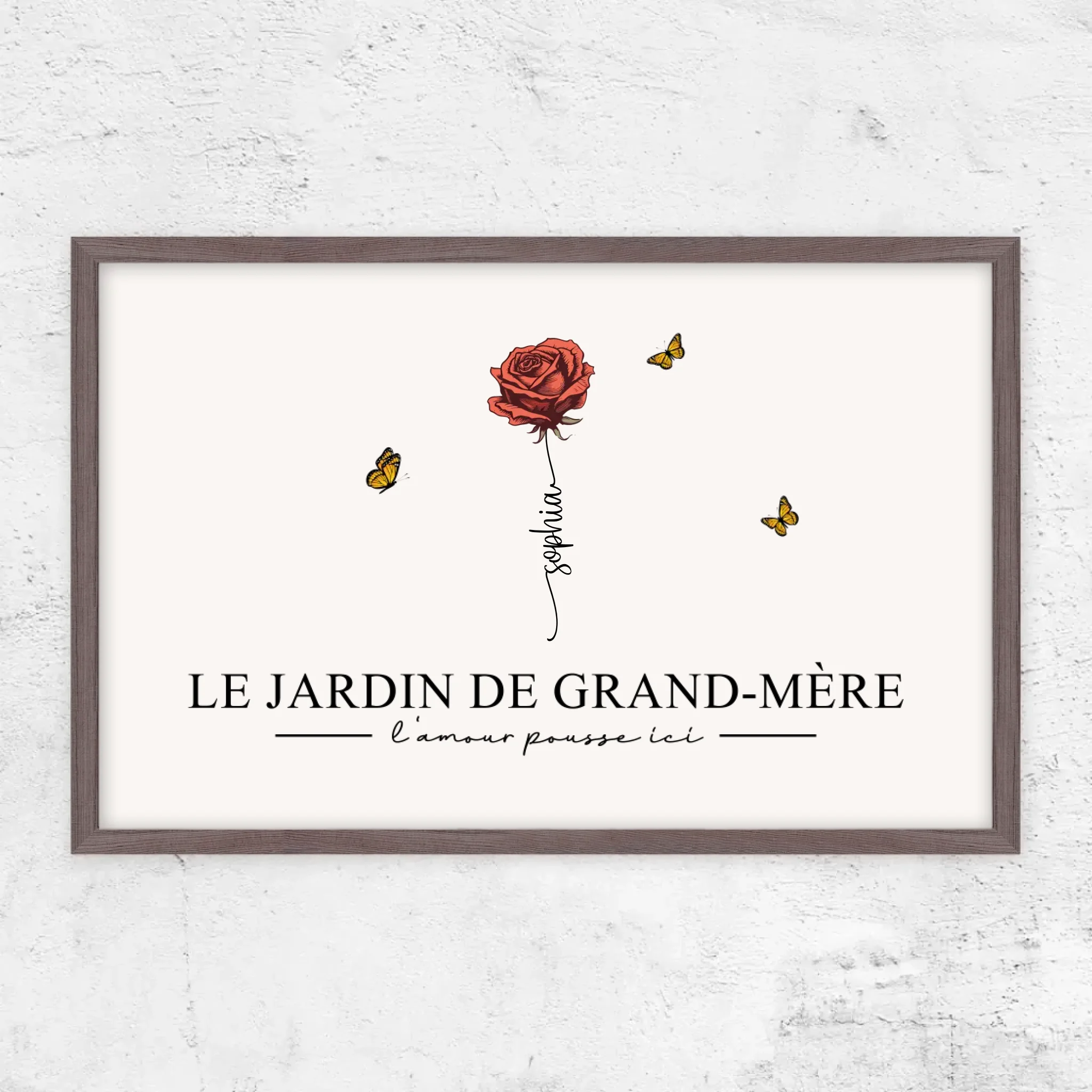 Poster personnalisé "Le jardin de grand-mère”
