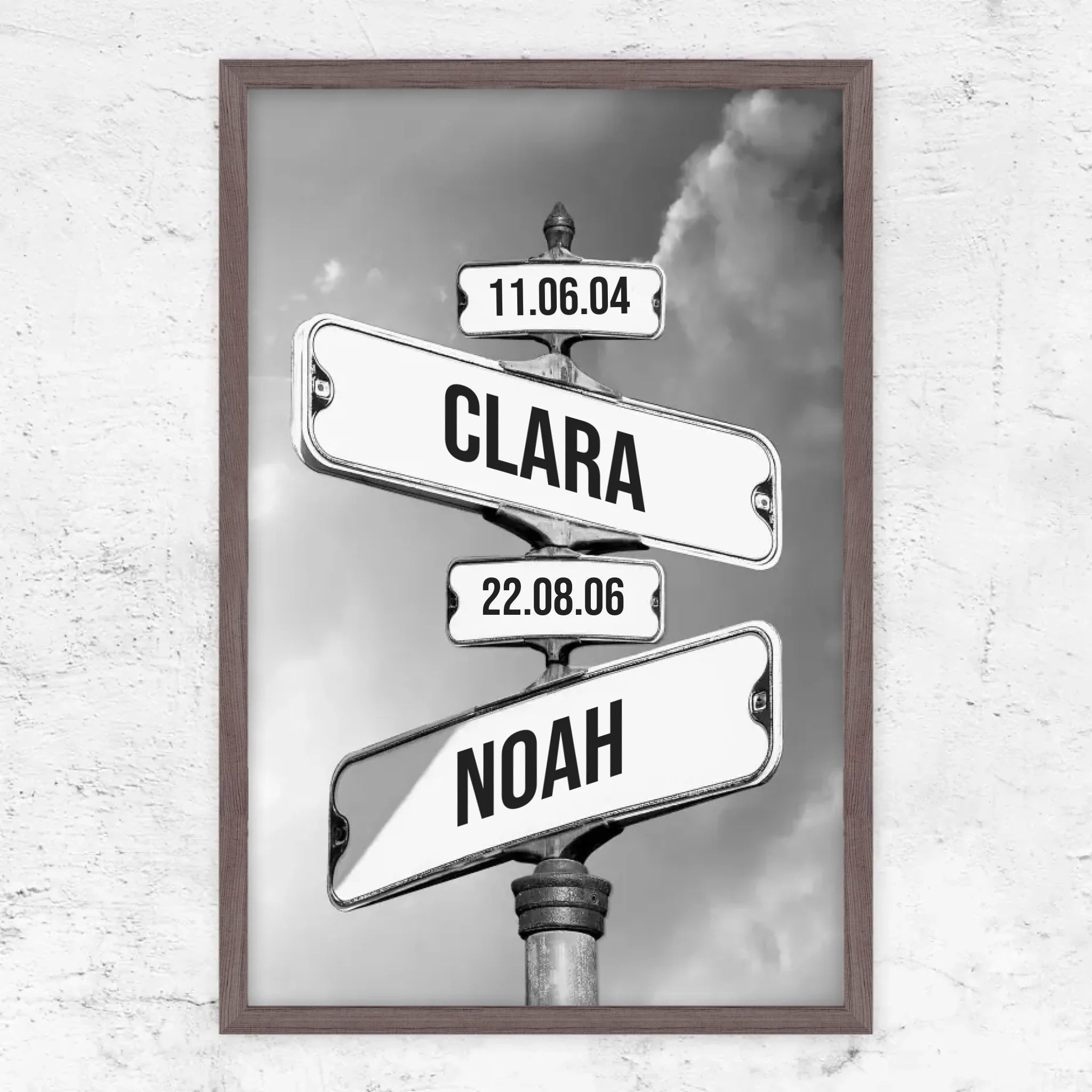 Poster personnalisé "Date de naissance des enfants"