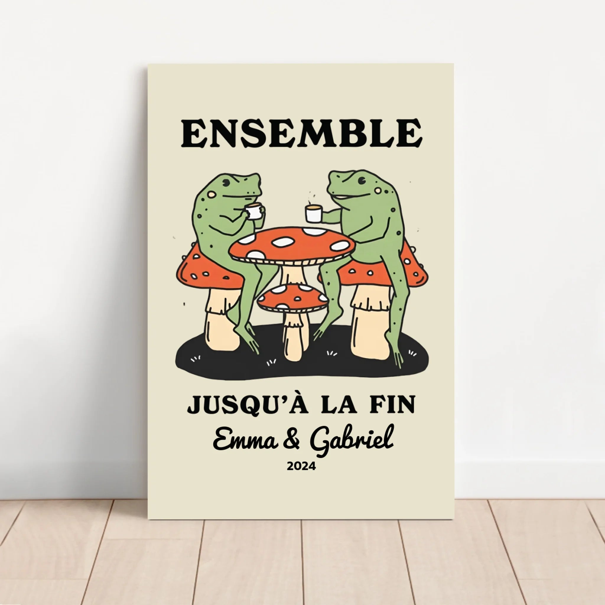 Toile personnalisée – Ensemble jusqu’à ce qu’on clamse