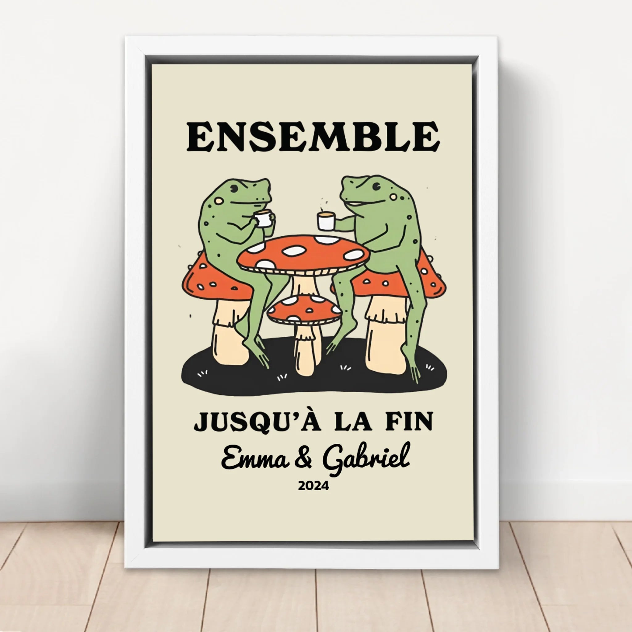 Toile personnalisée – Ensemble jusqu’à ce qu’on clamse