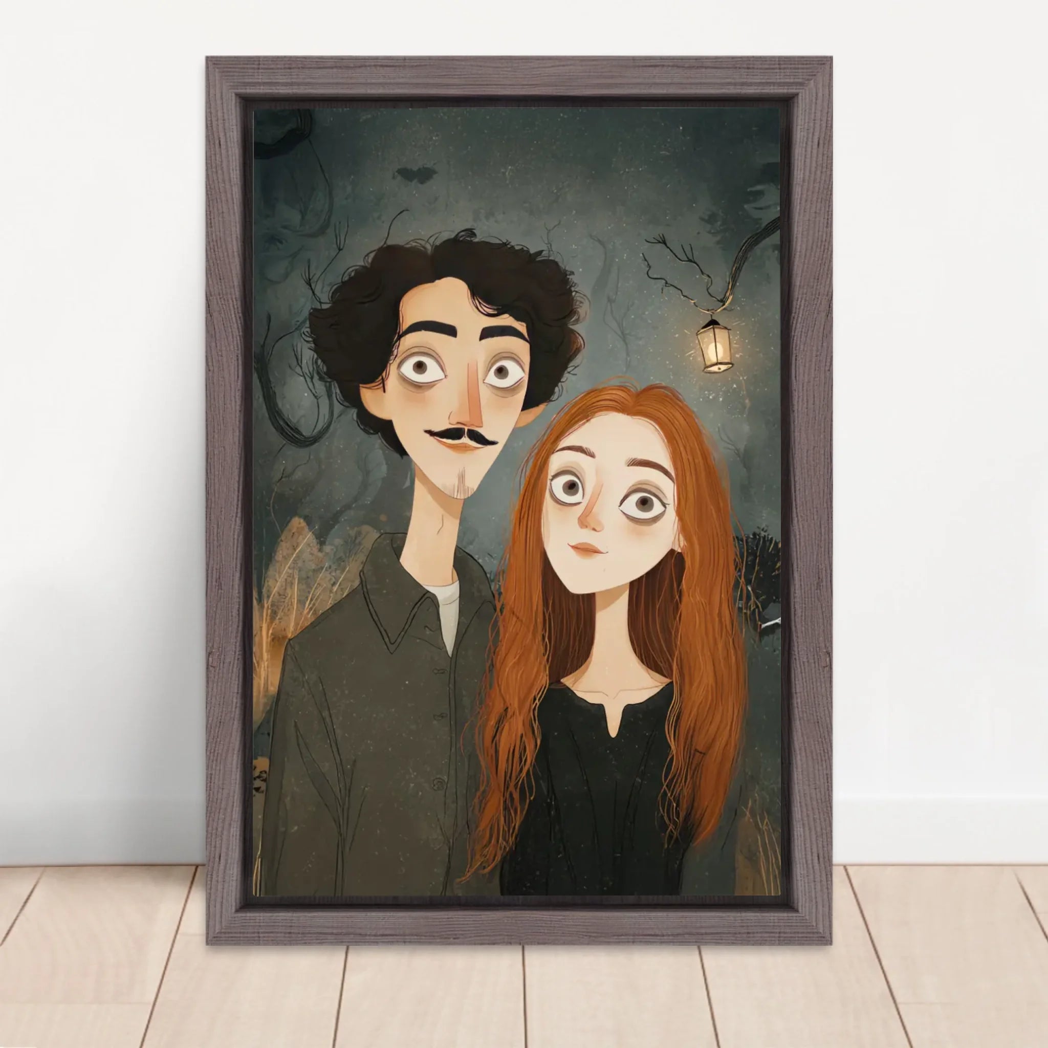 Vertical Framed  Canvas-Oak 2026