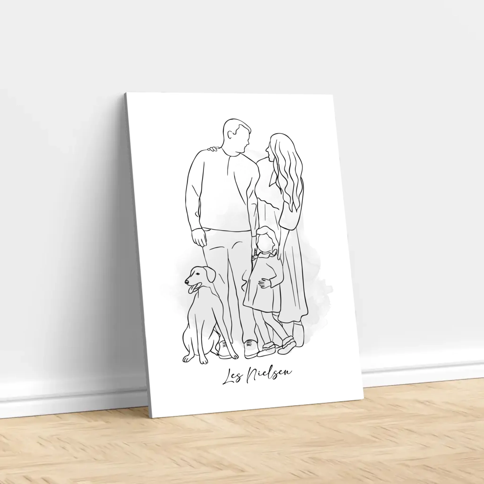 Toile personnalisée – Dessin d’un seul trait