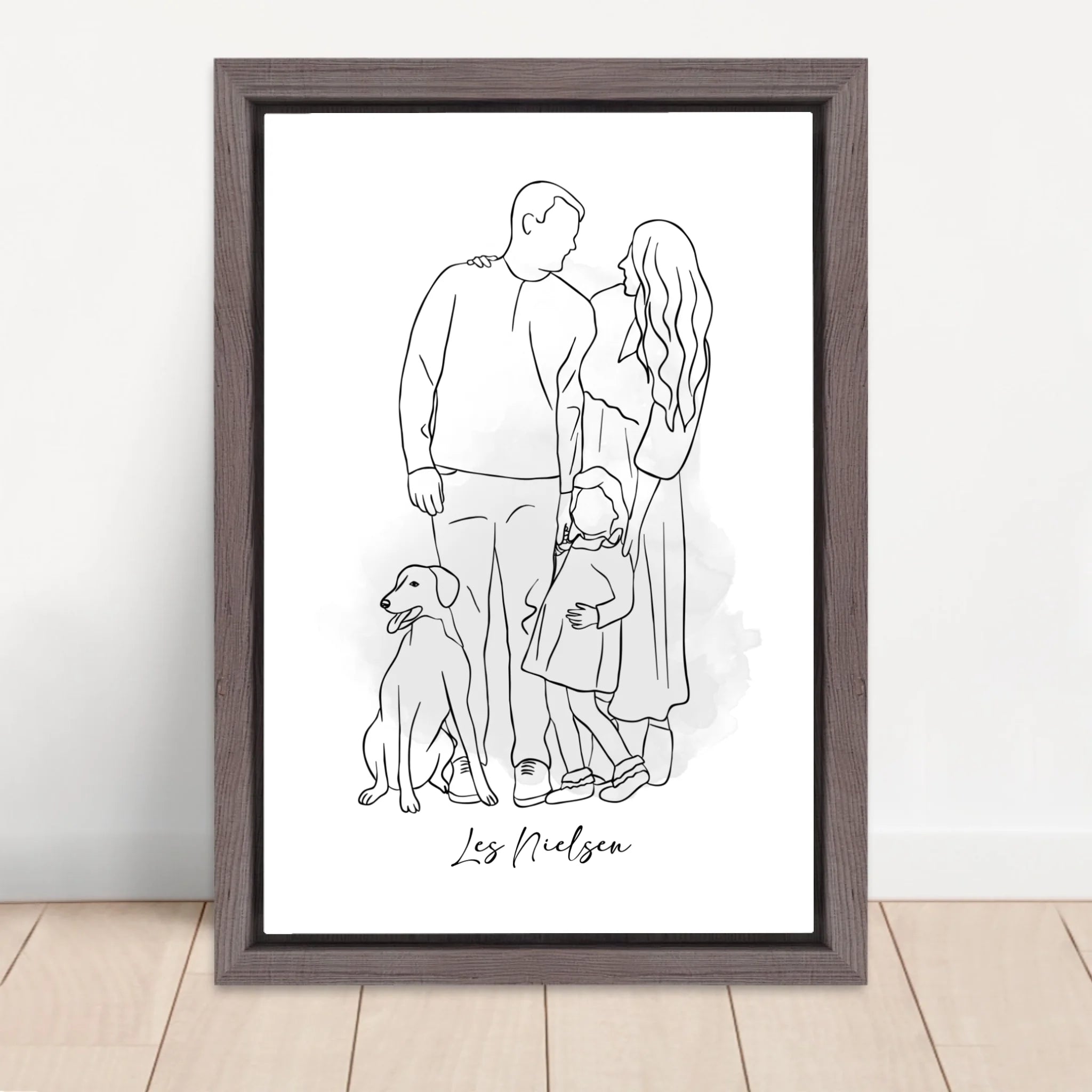 Vertical Framed  Canvas-Oak 2026