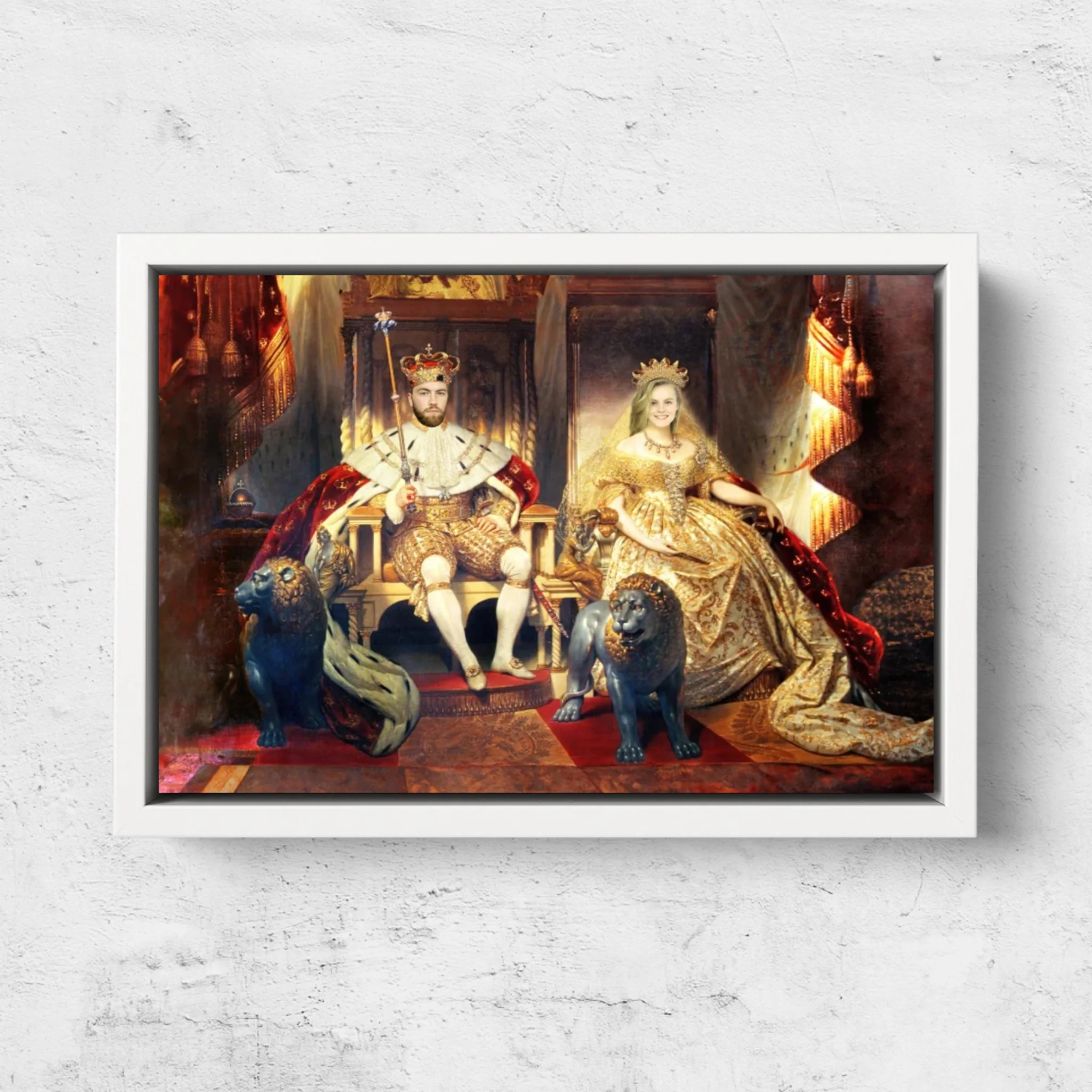 Toile personnalisée – Le Roi et la Reine