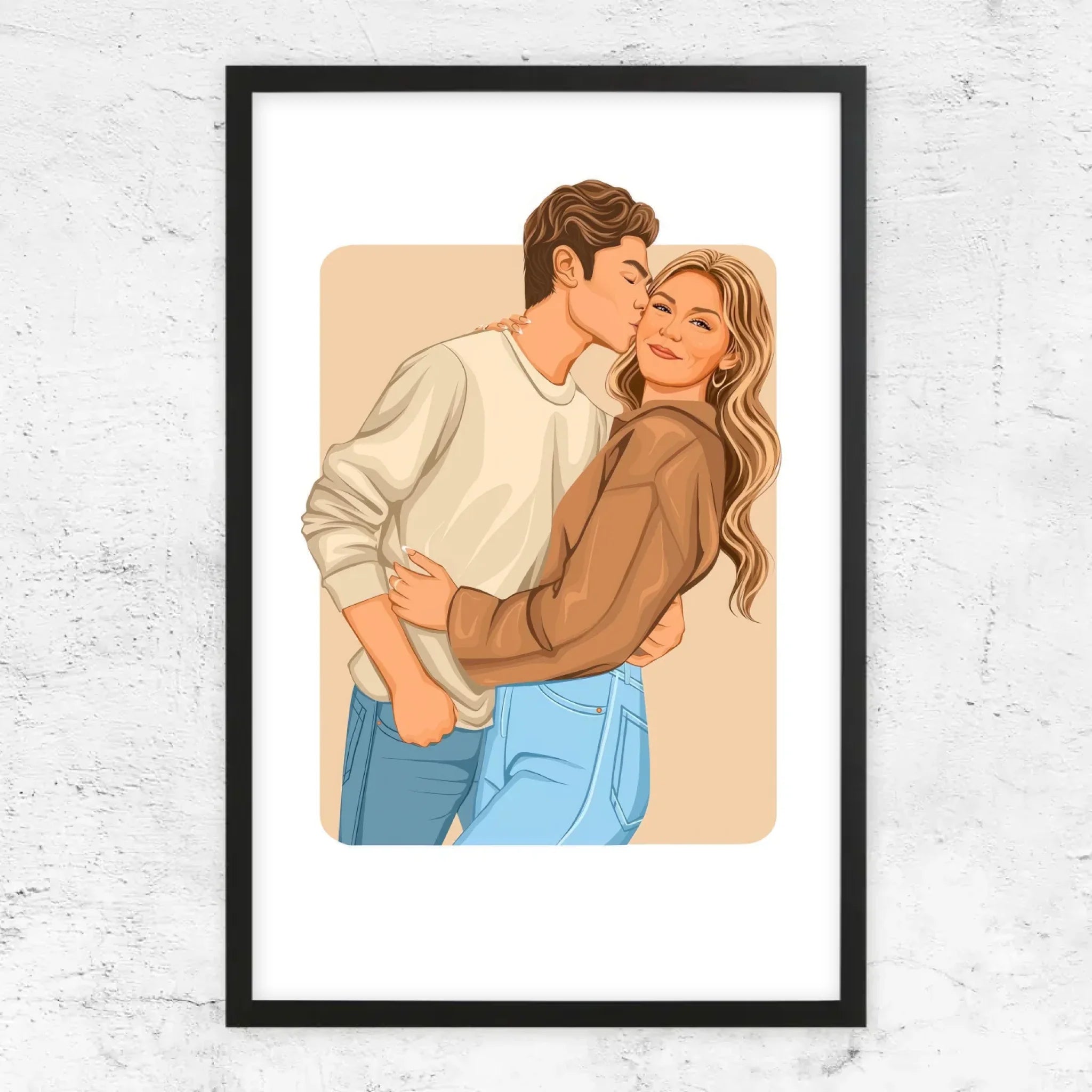 Poster personnalisé – Illustration romantique moderne