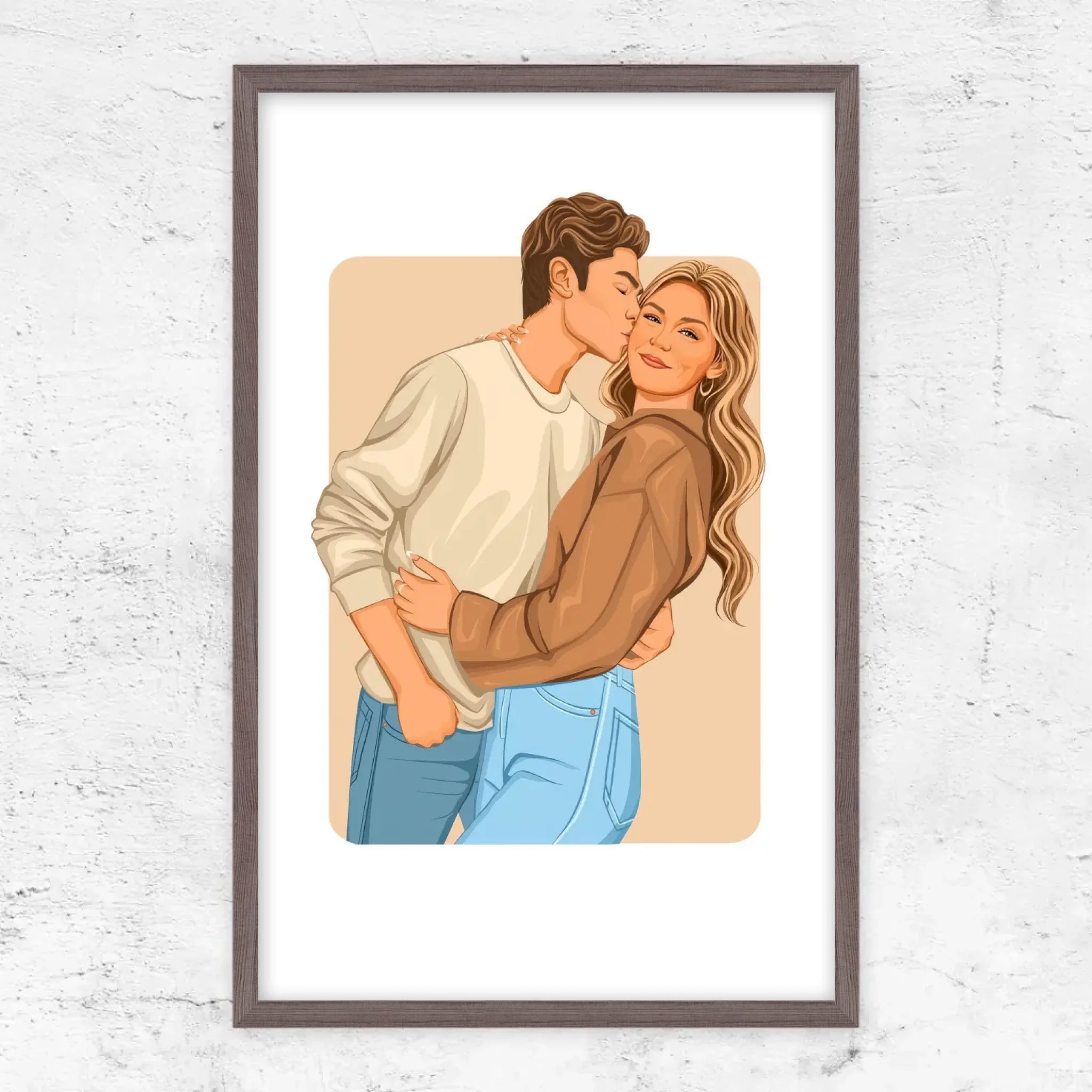 Poster personnalisé – Illustration romantique moderne