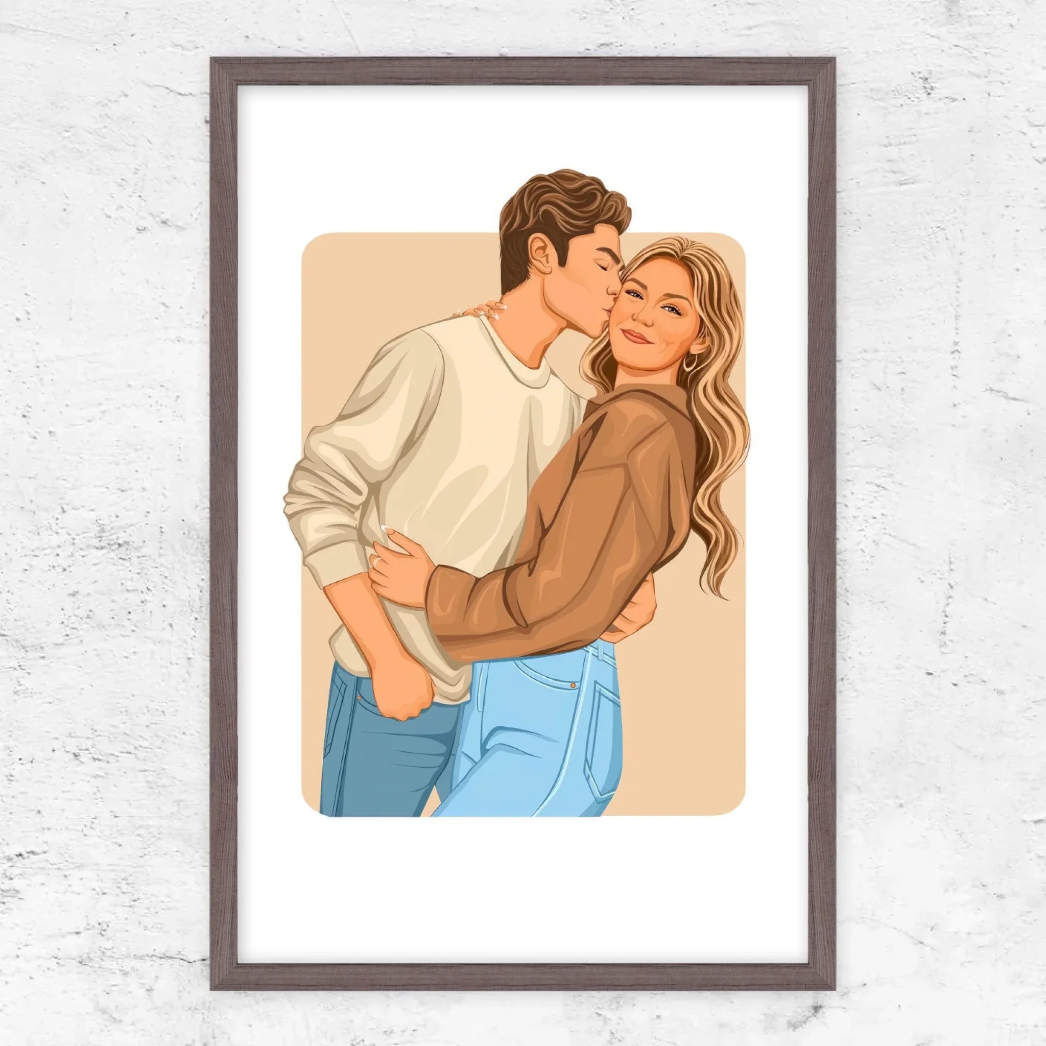 Poster personnalisé – Illustration romantique moderne
