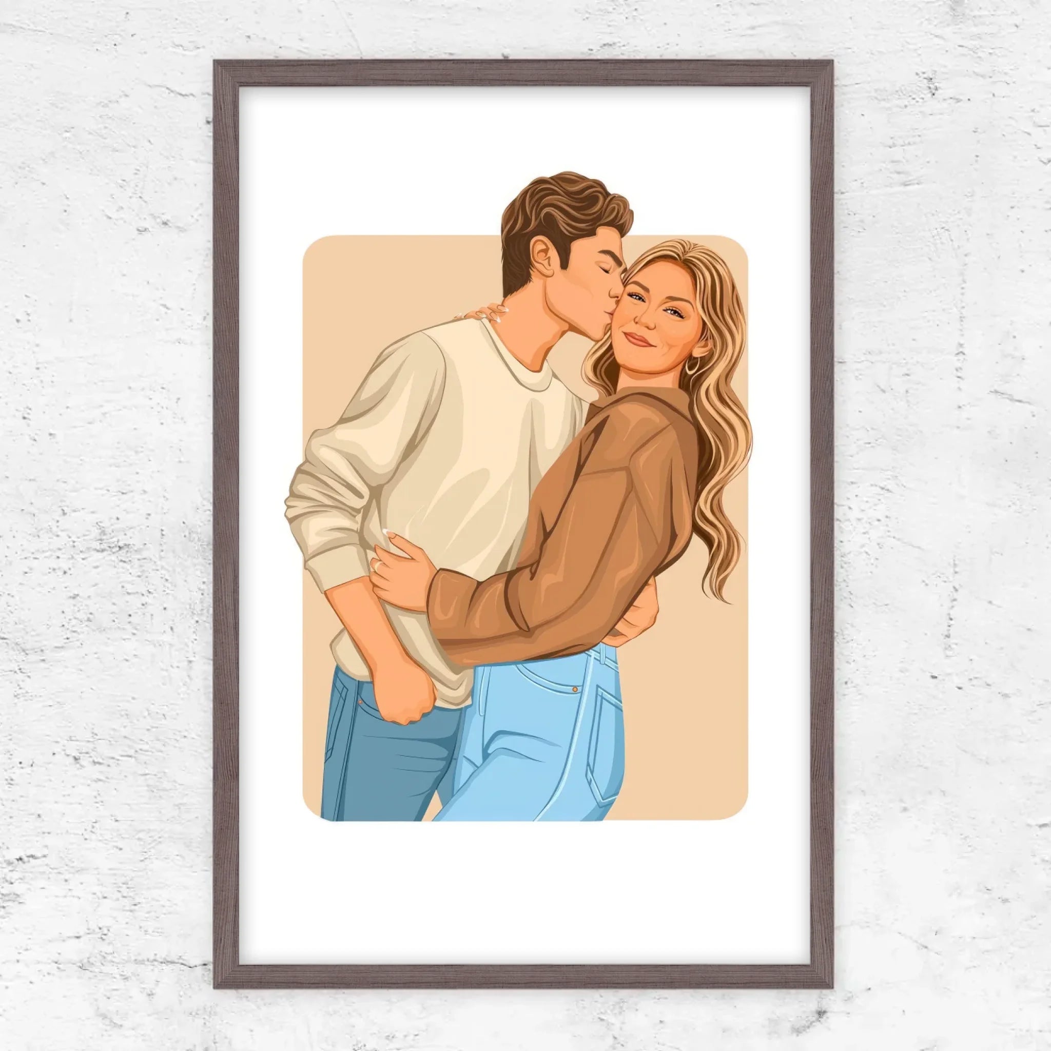 Poster personnalisé – Illustration romantique moderne