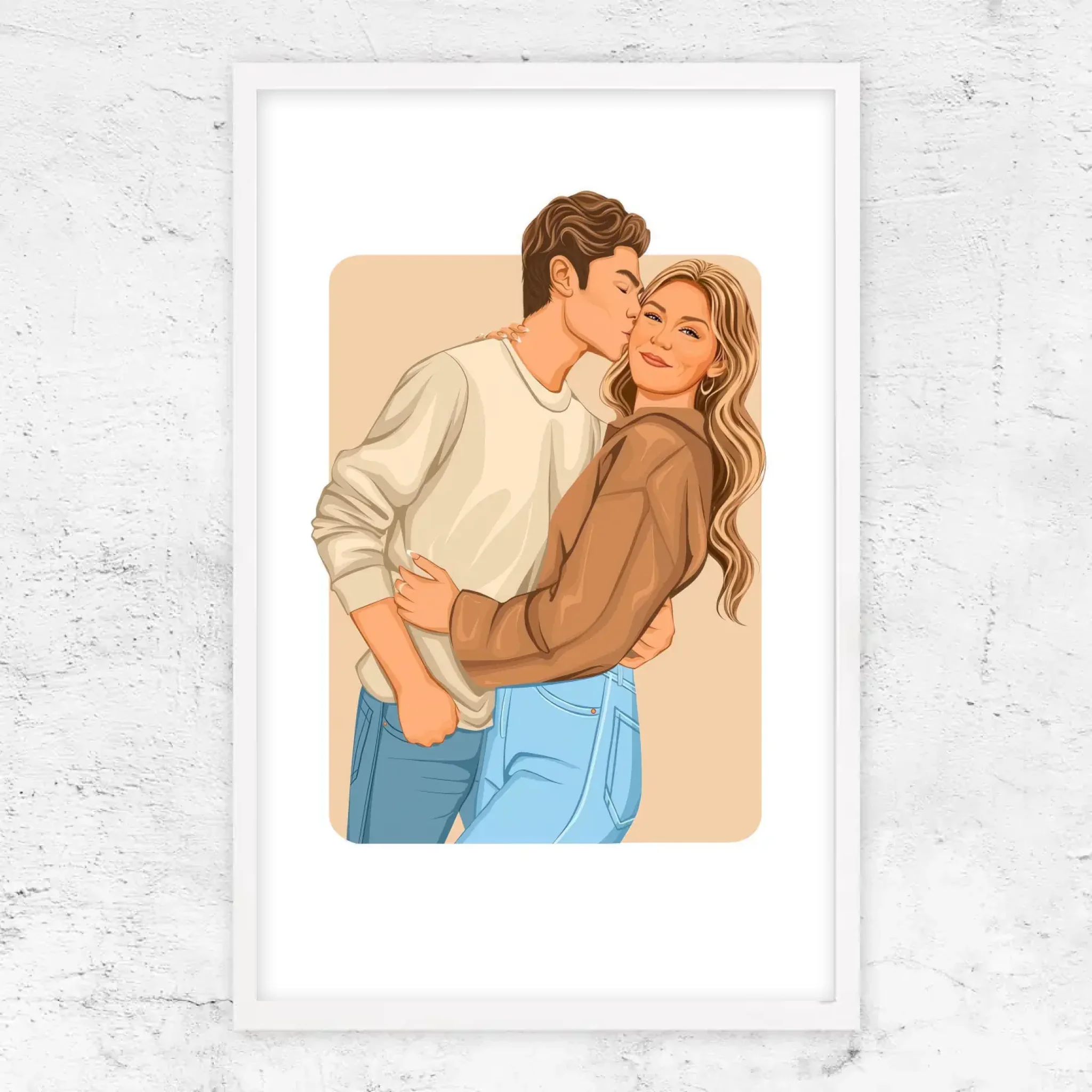 Poster personnalisé – Illustration romantique moderne