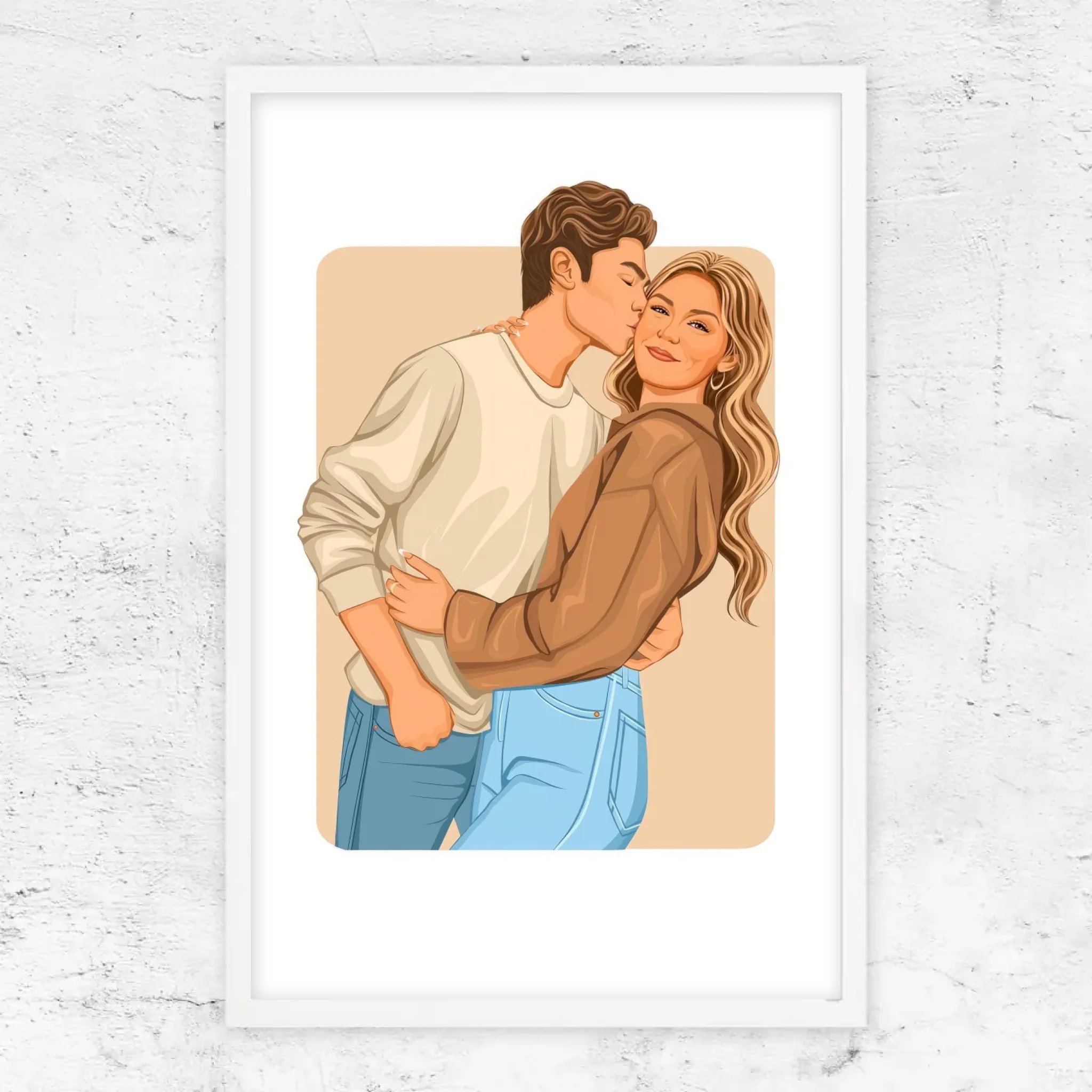 Poster personnalisé – Illustration romantique moderne