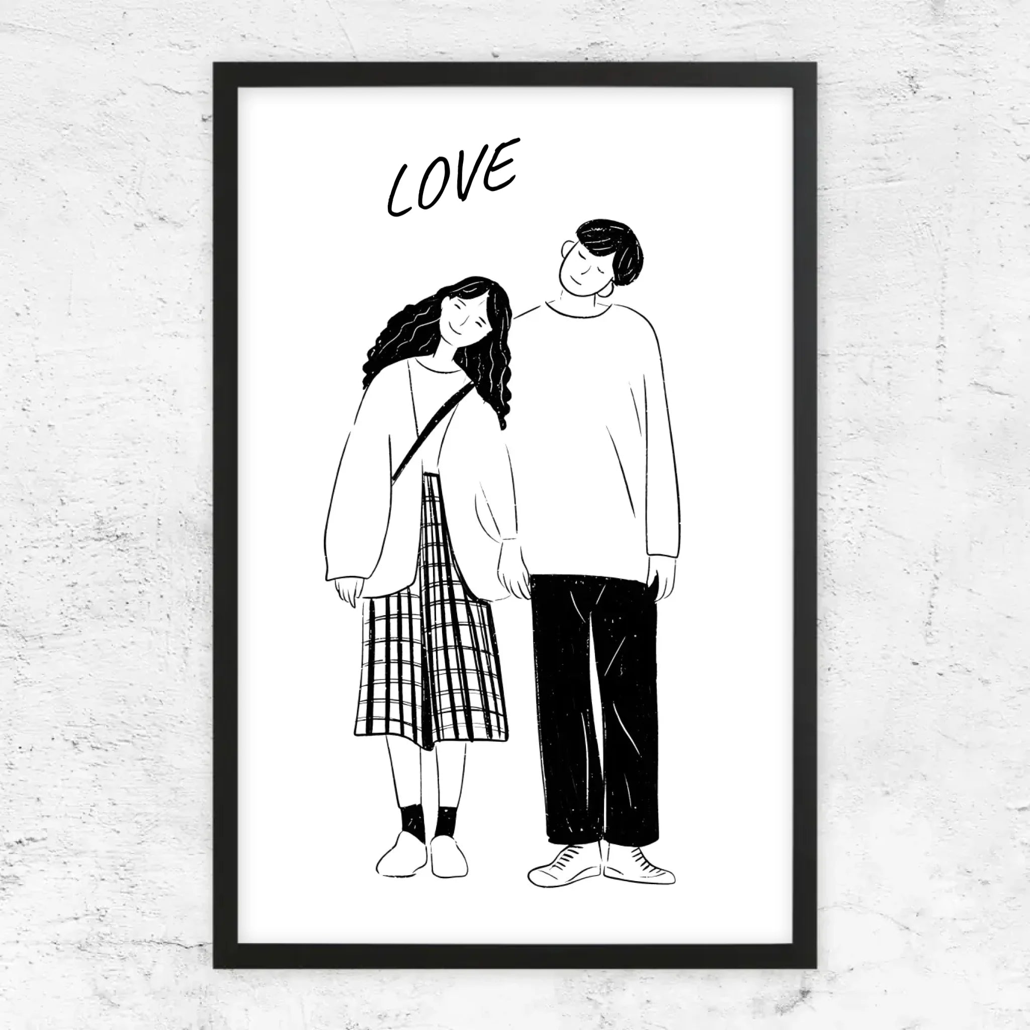 Poster personnalisé – Photo en dessin au trait