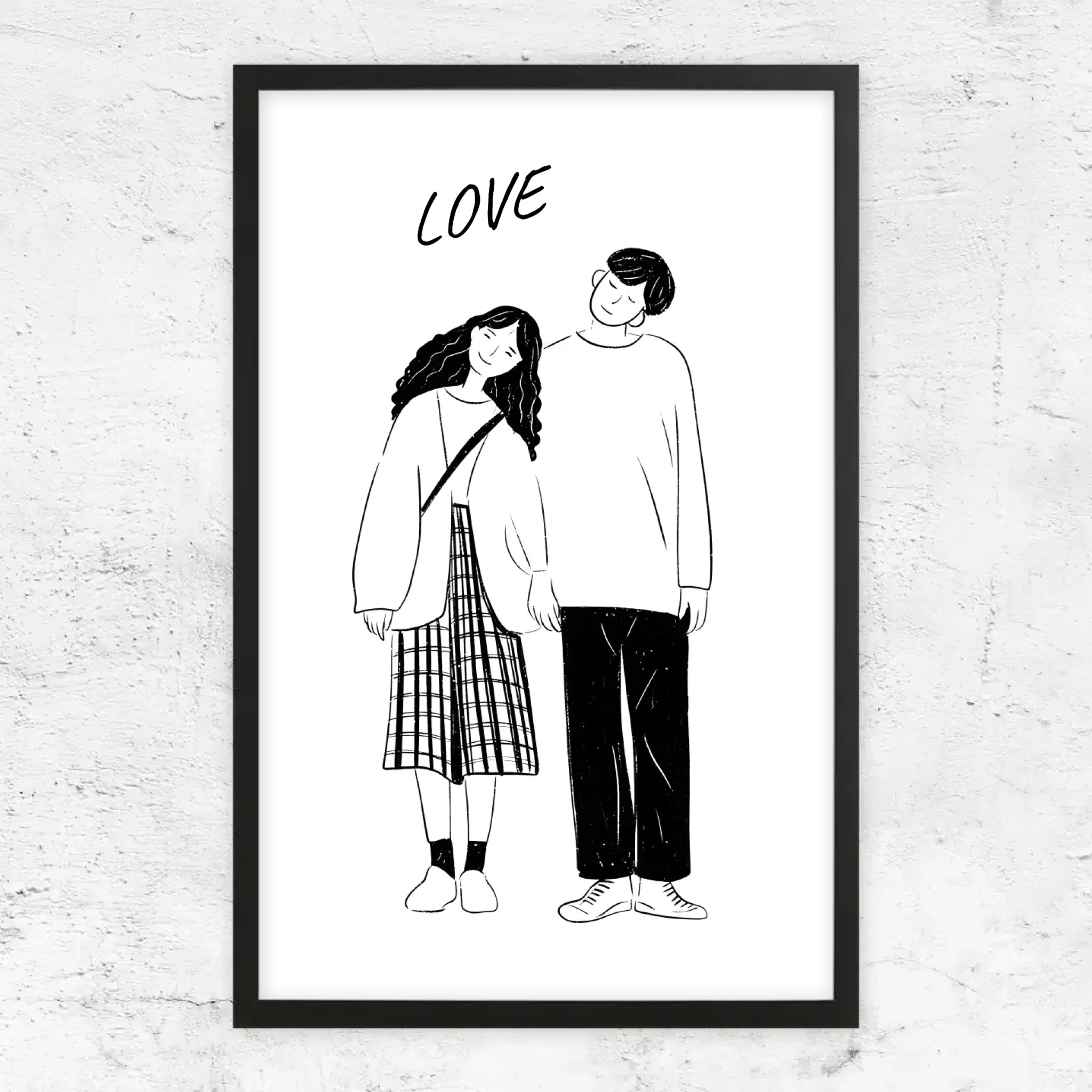 Poster personnalisé – Photo en dessin au trait