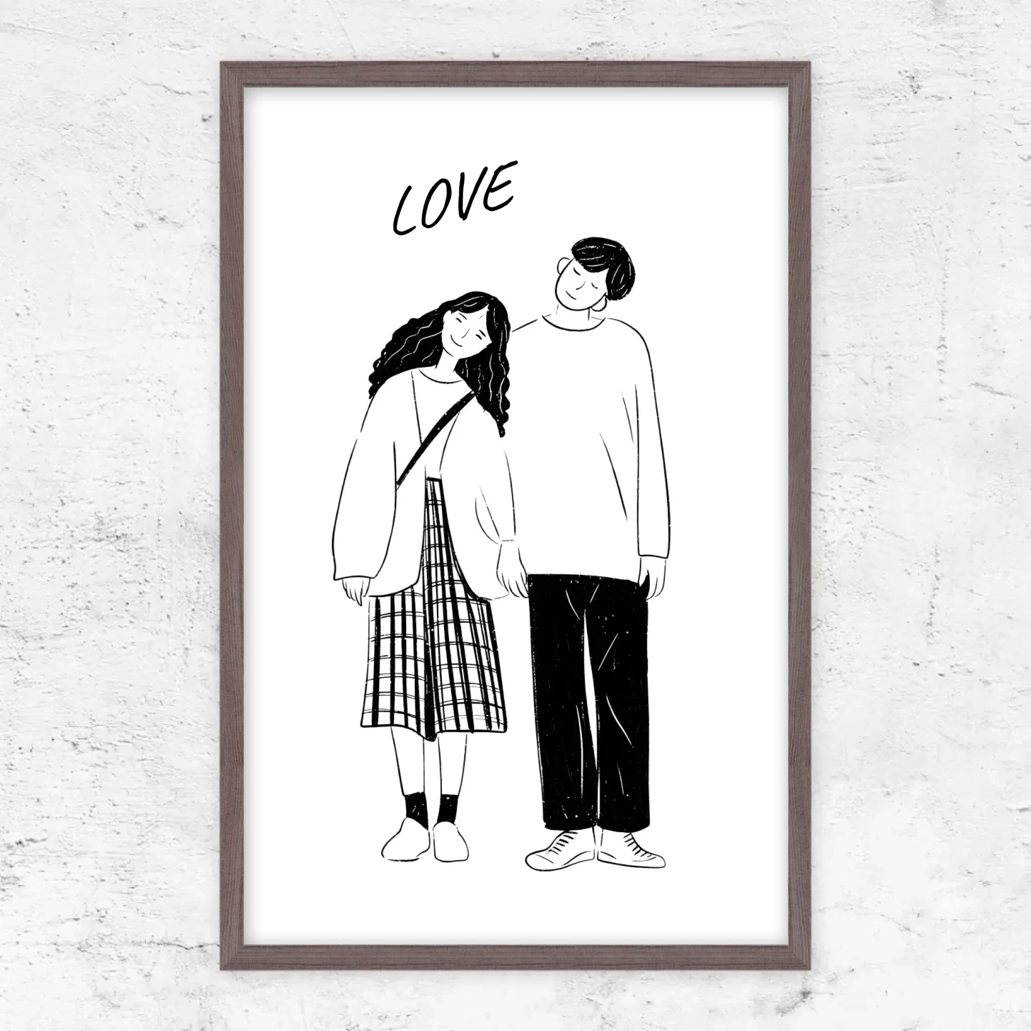 Poster personnalisé – Photo en dessin au trait